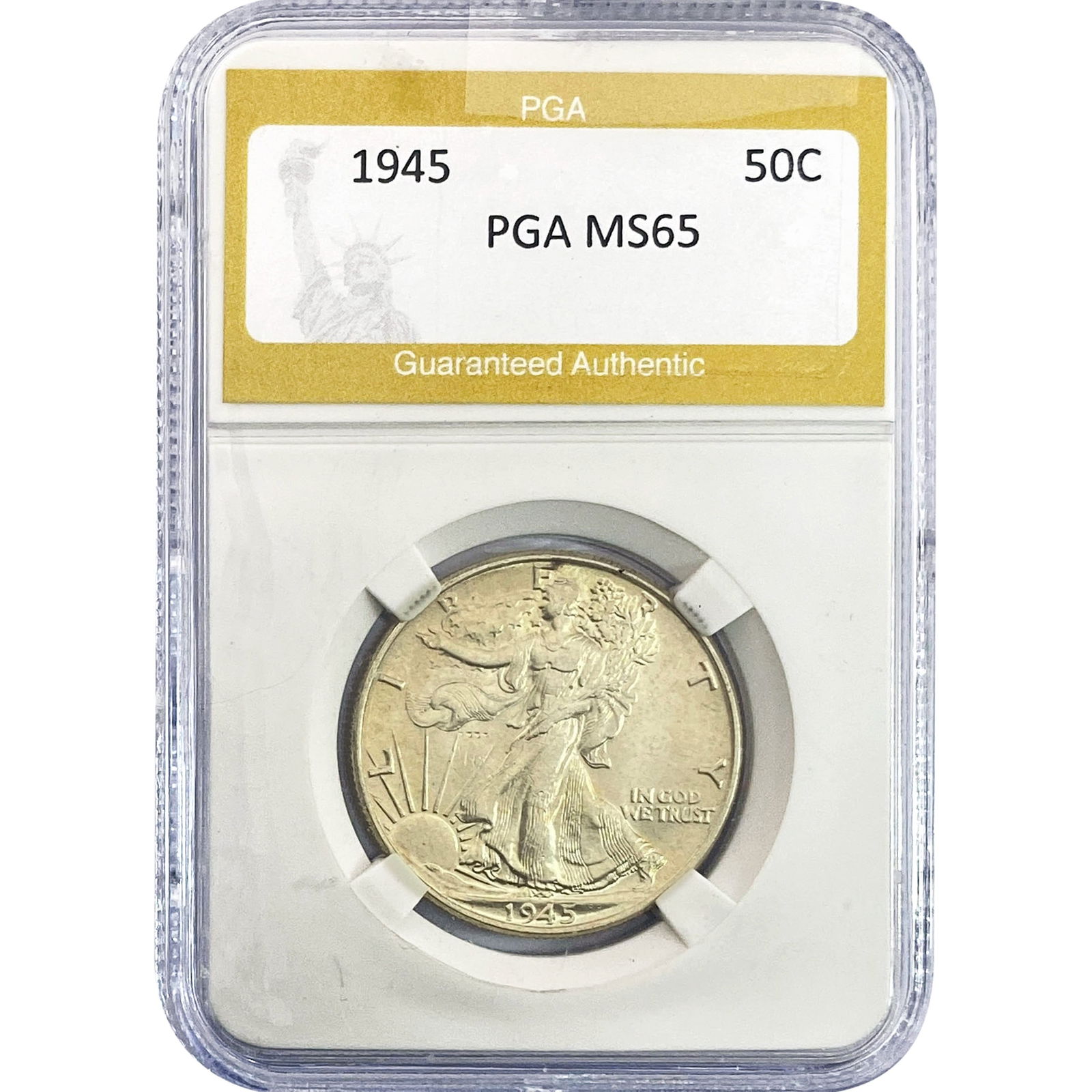 1945 Walking Liberty Half Dollar PGA MS65 (1 of 2)
