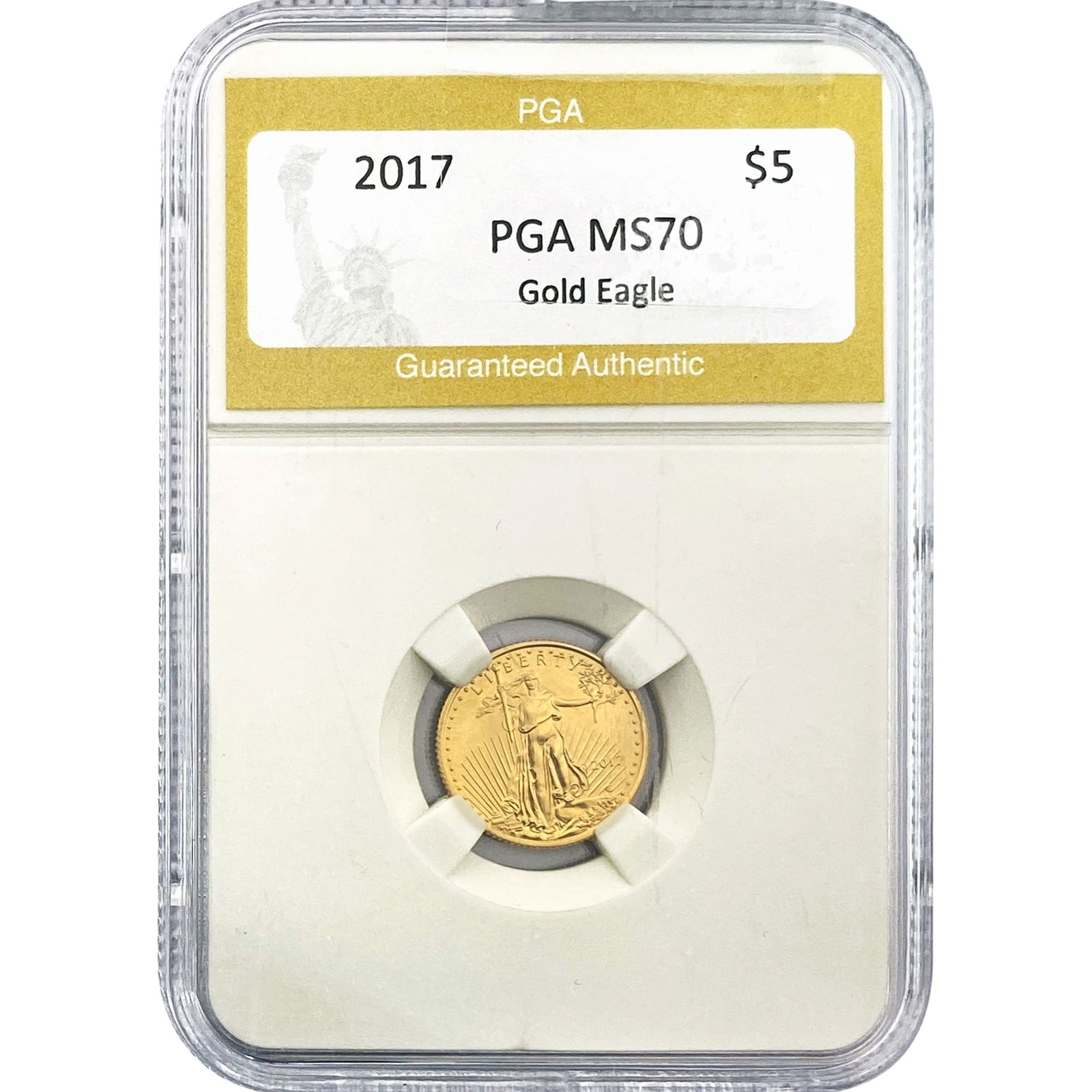 2017 1/10oz $5 Gold Eagle PGA MS70 (1 of 2)