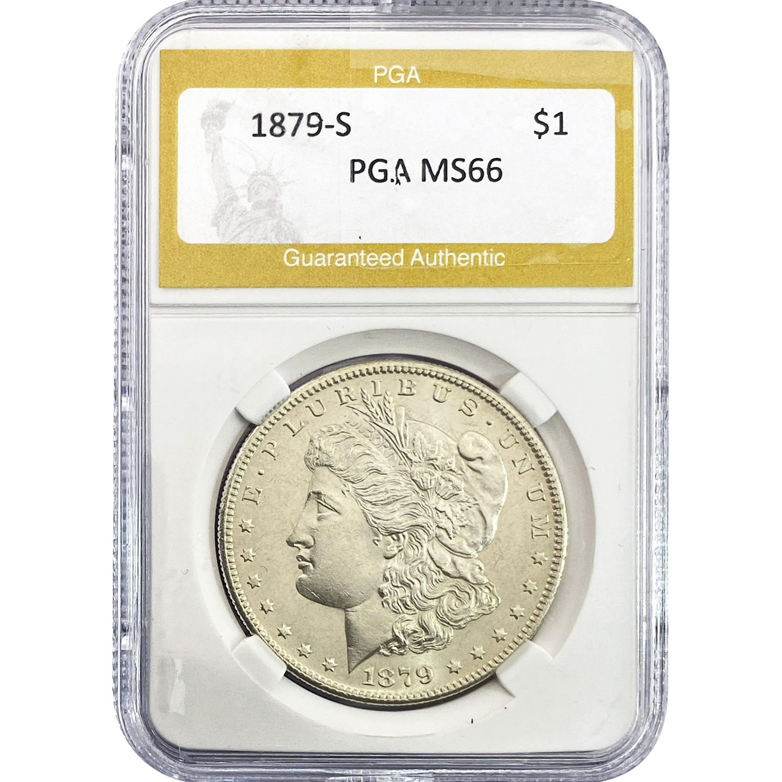 1879-S Morgan Silver Dollar PGA MS66: 1879-S Morgan Silver Dollar PGA MS66