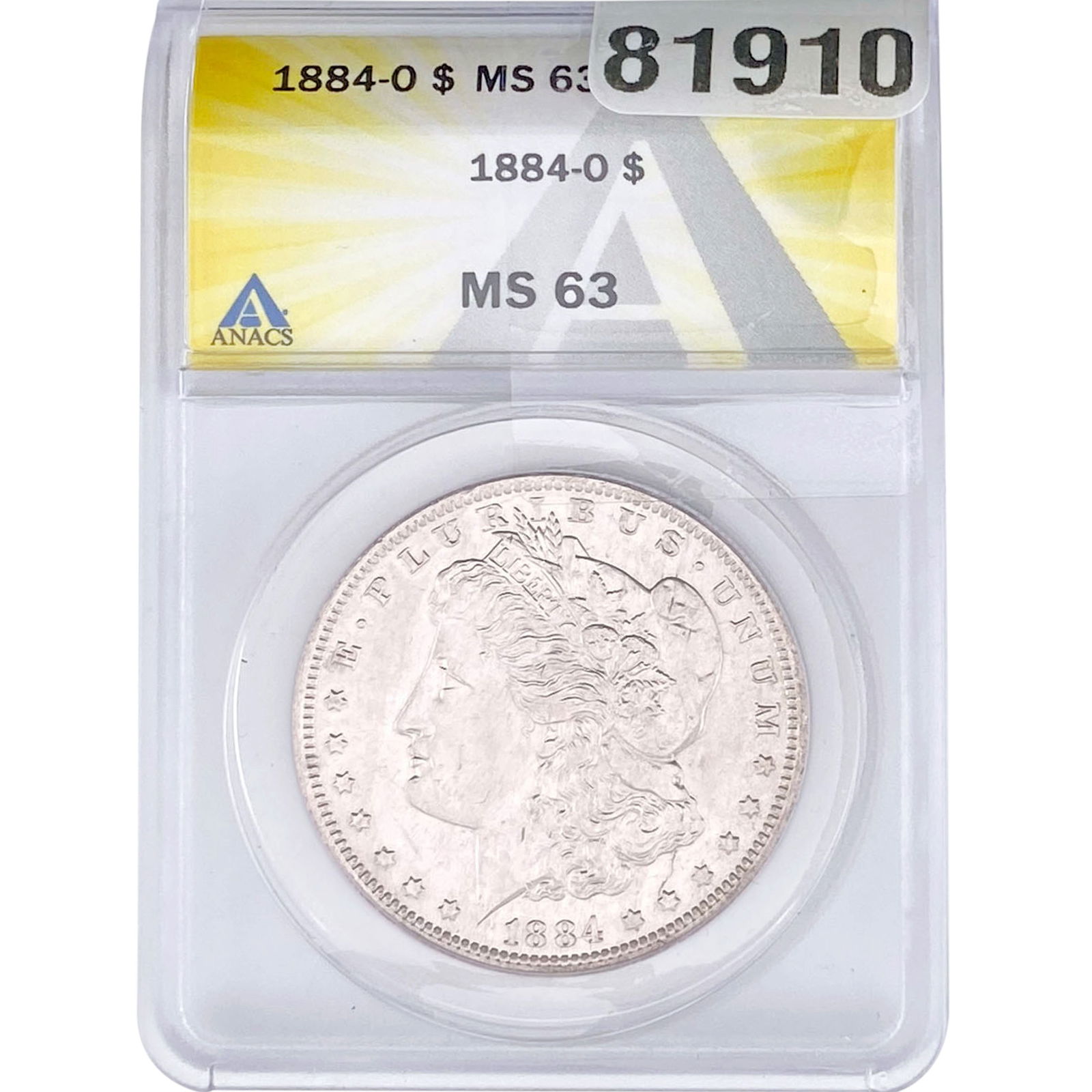 1884-O Morgan Silver Dollar ANACS MS63 (1 of 2)