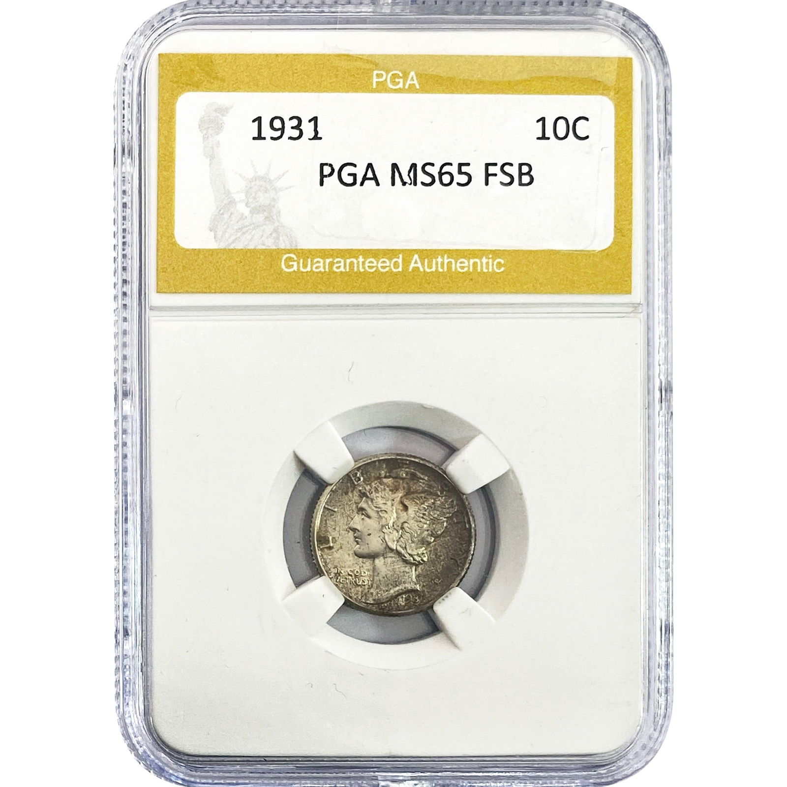 1931 Mercury Silver Dime PGA MS65 FSB (1 of 2)