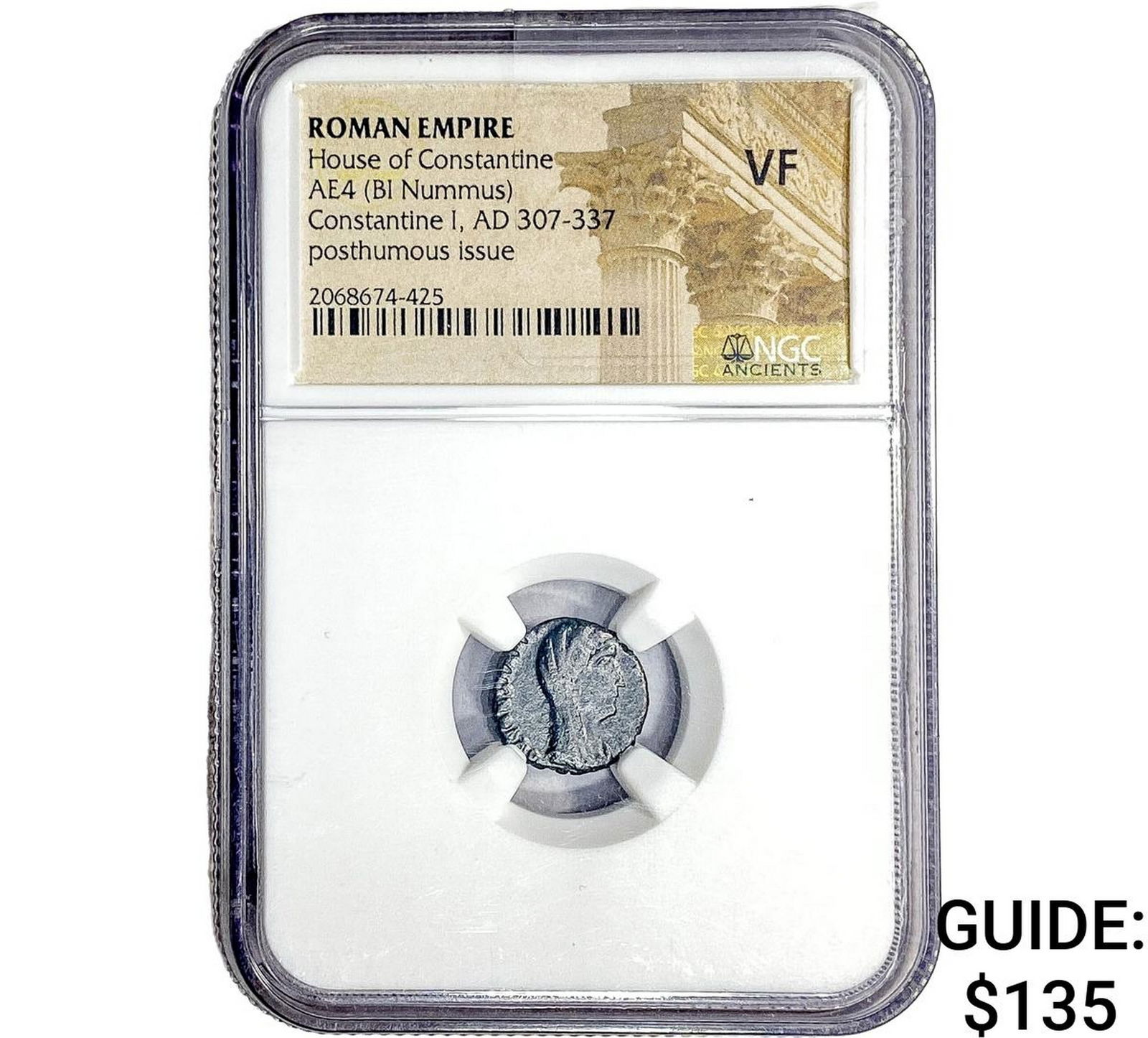 Roman Constantine I AD 307-337 AE4 BI Nummus NGC VF (1 of 2)