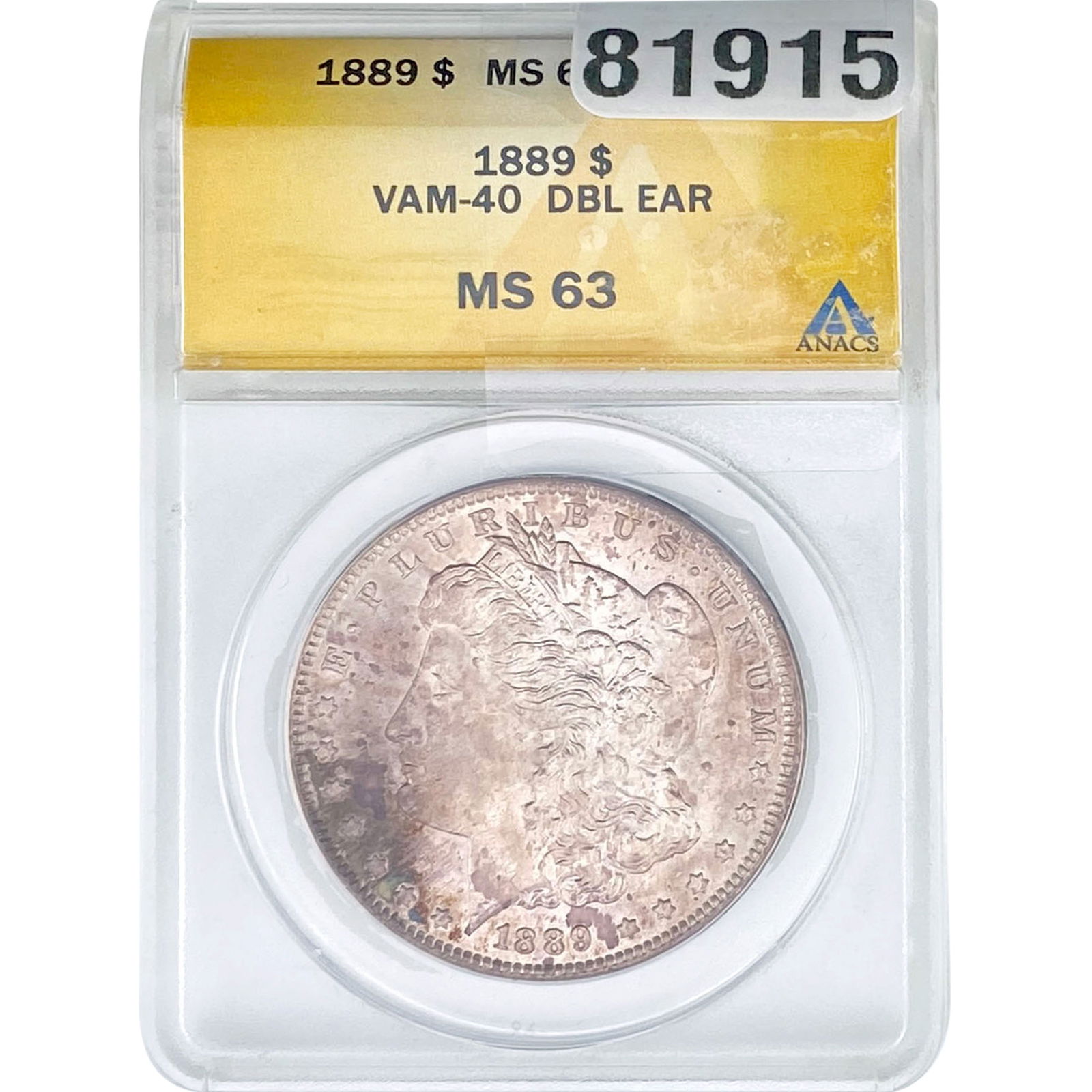 1889 Morgan Silver Dollar ANACS MS63 (1 of 2)