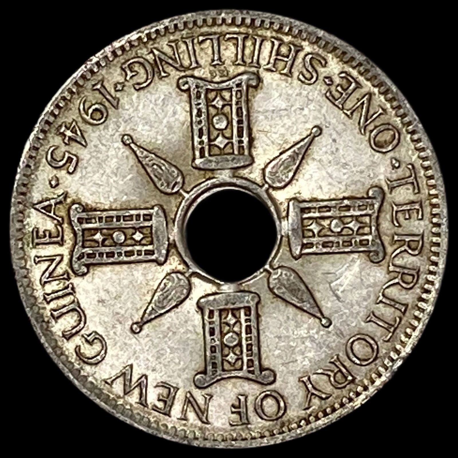 1945 New Guinea Silver 1 Shilling UNCIRCULATED (1 of 2)