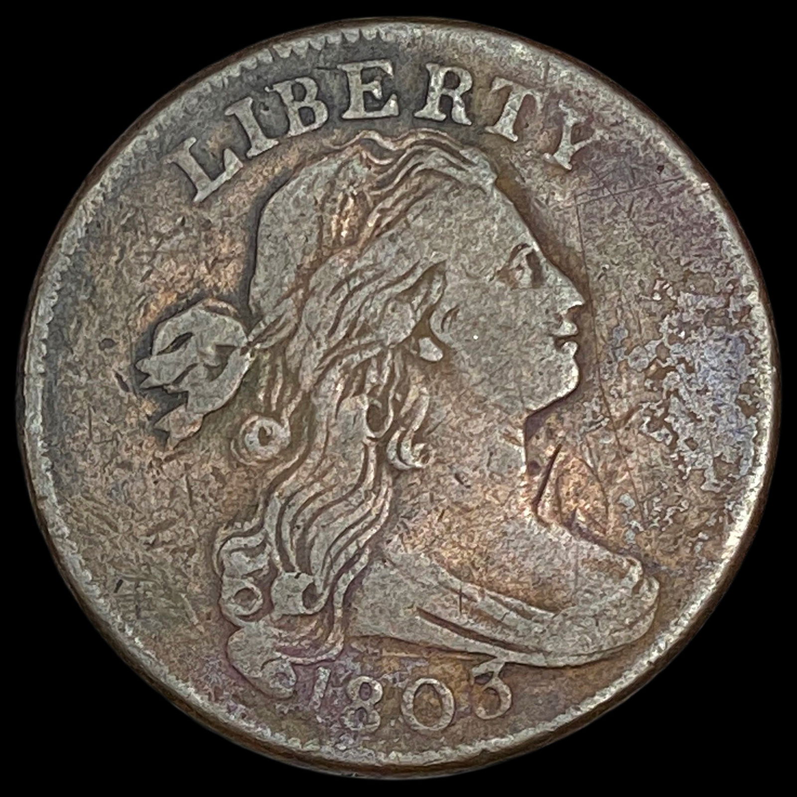 1803 Draped Bust Large Cent LIGHTLY CIRCULATED (1 of 2)