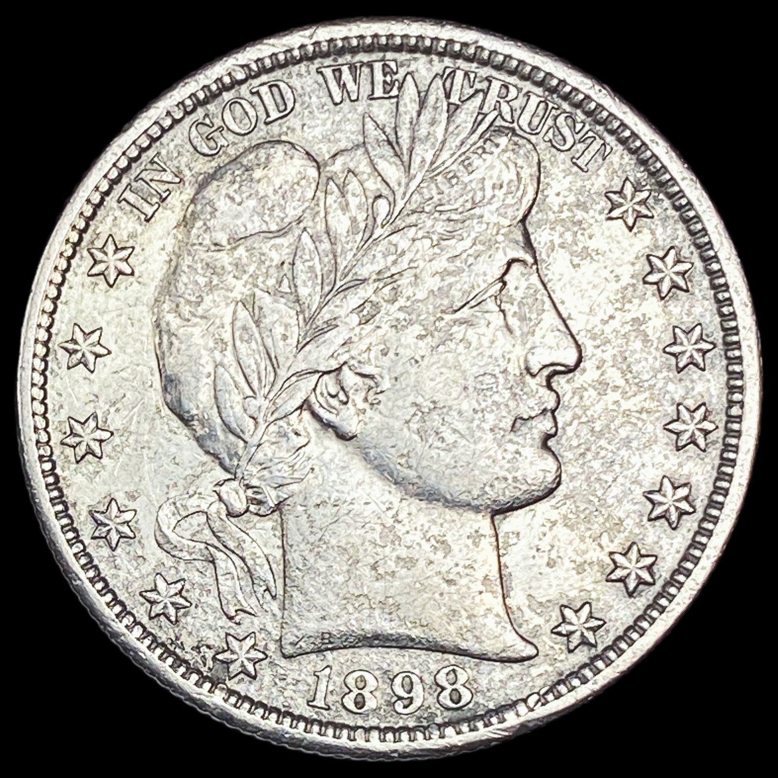 1898-O Silver Barber Half Dollar CLOSELY UNCIRCULATED (1 of 2)