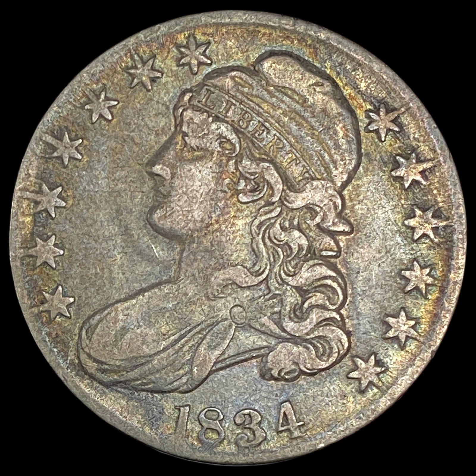 1834 Silver Capped Bust Half Dollar NEARLY UNCIRCULATED (1 of 2)