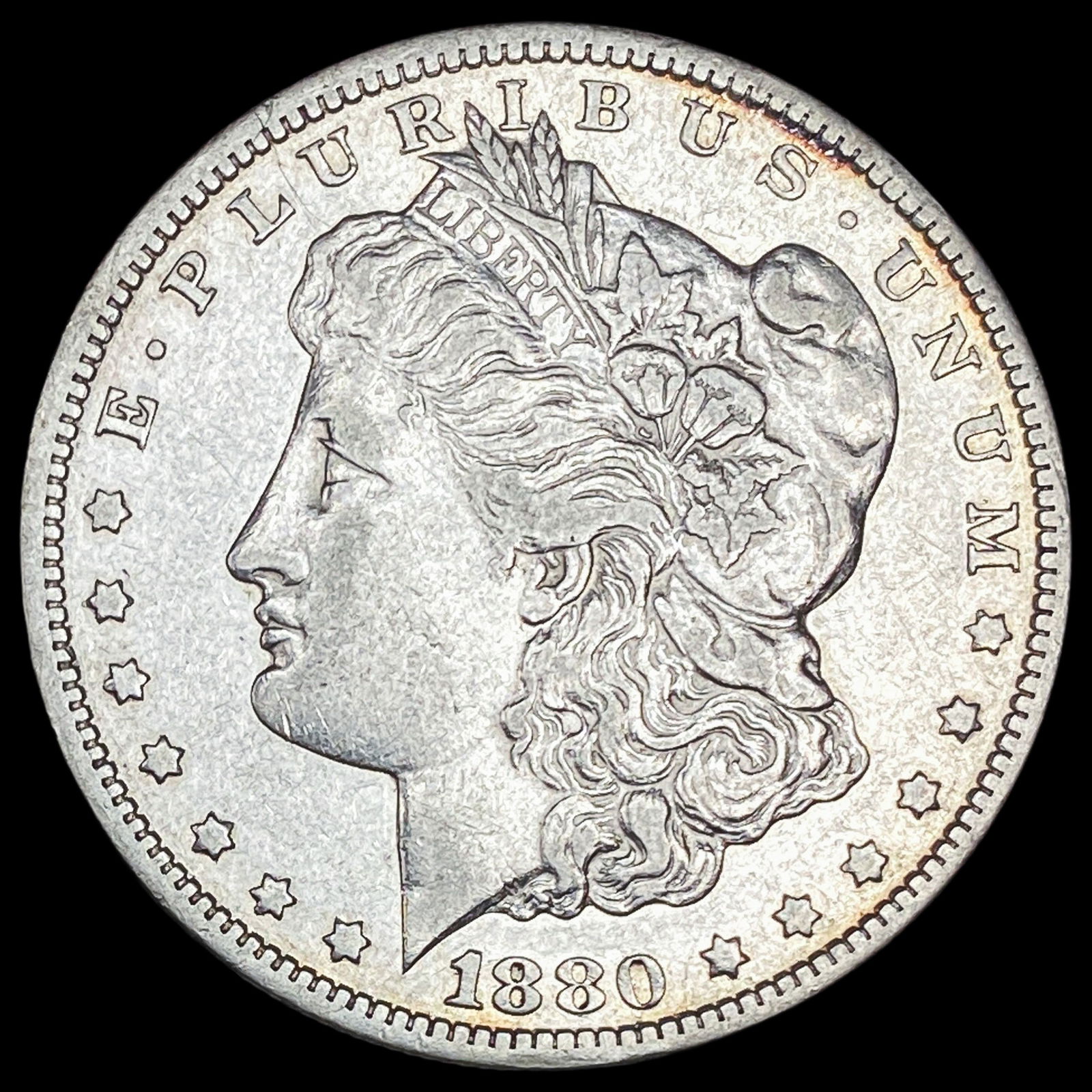 1880-CC Silver Morgan Dollar NEARLY UNCIRCULATED (1 of 2)