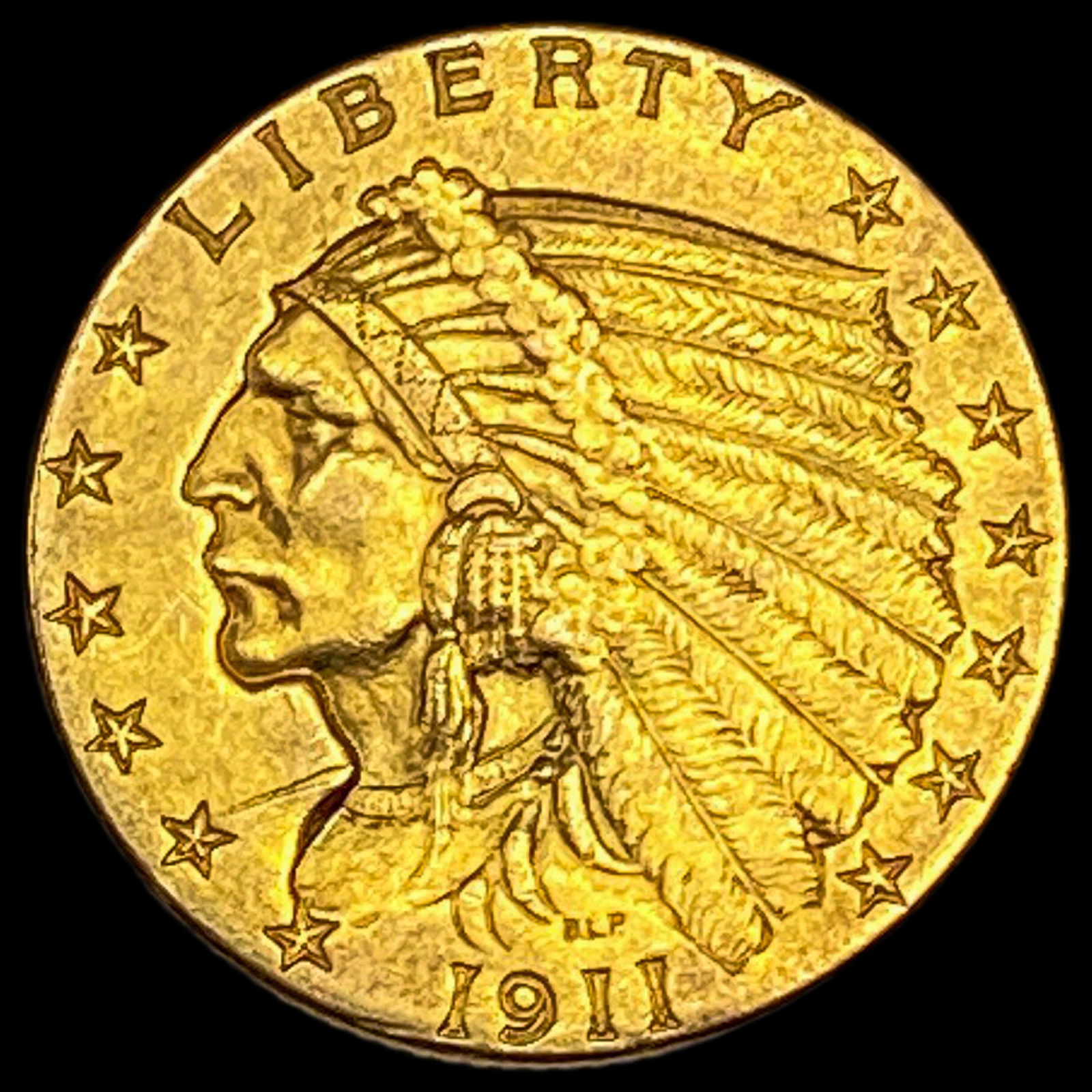 1911 Indian Head Gold $2.5 Quarter Eagle UNCIRCULATED (1 of 2)