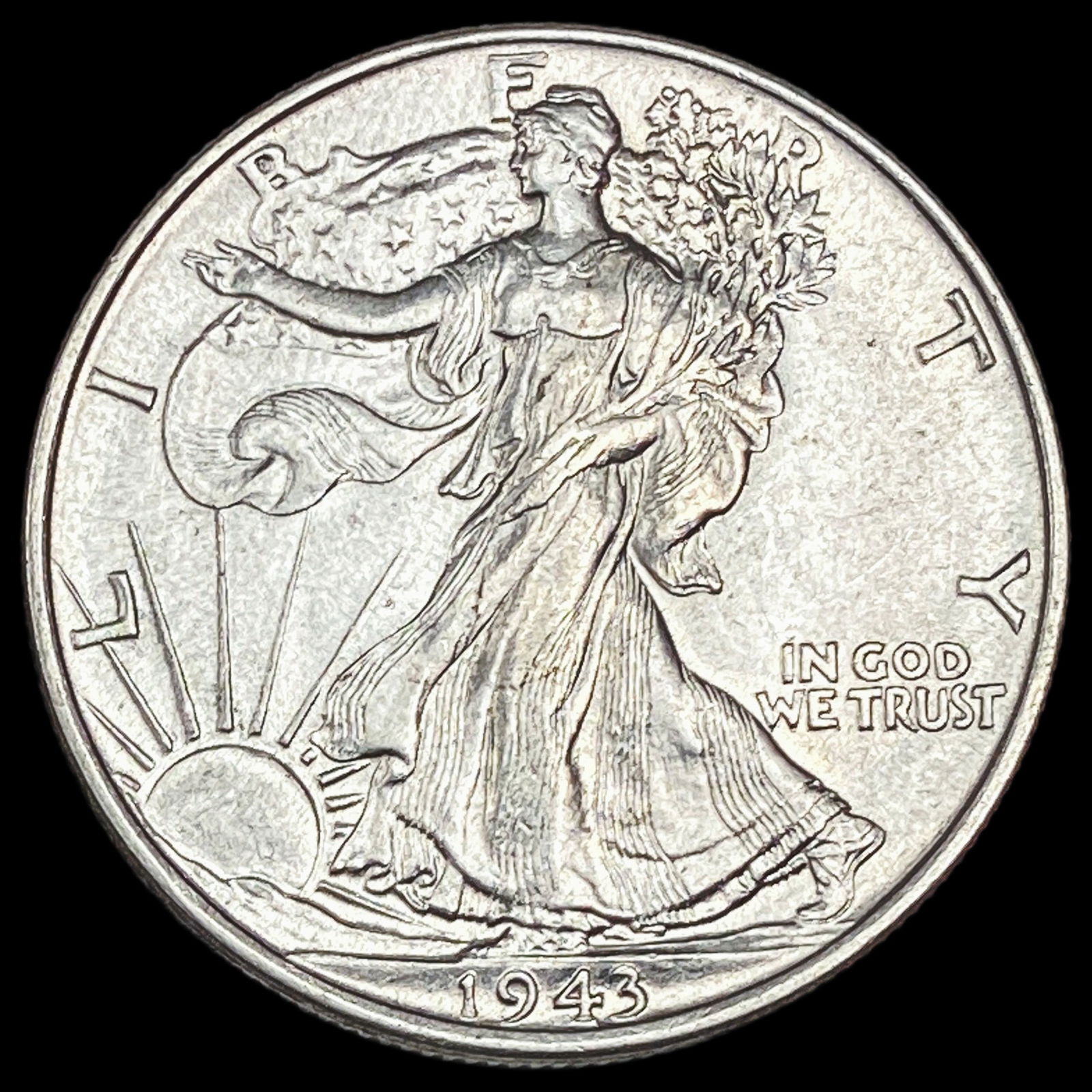 1943 Silver Half Dollar (Walking Liberty) CHOICE AU: 1943 Silver Half Dollar (Walking Liberty) CHOICE AU
