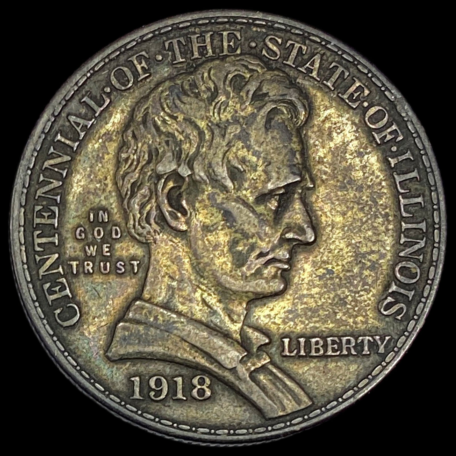 1918 Silver Half Dollar Illinois Centennial CLOSELY UNCIRCULATED (1 of 2)