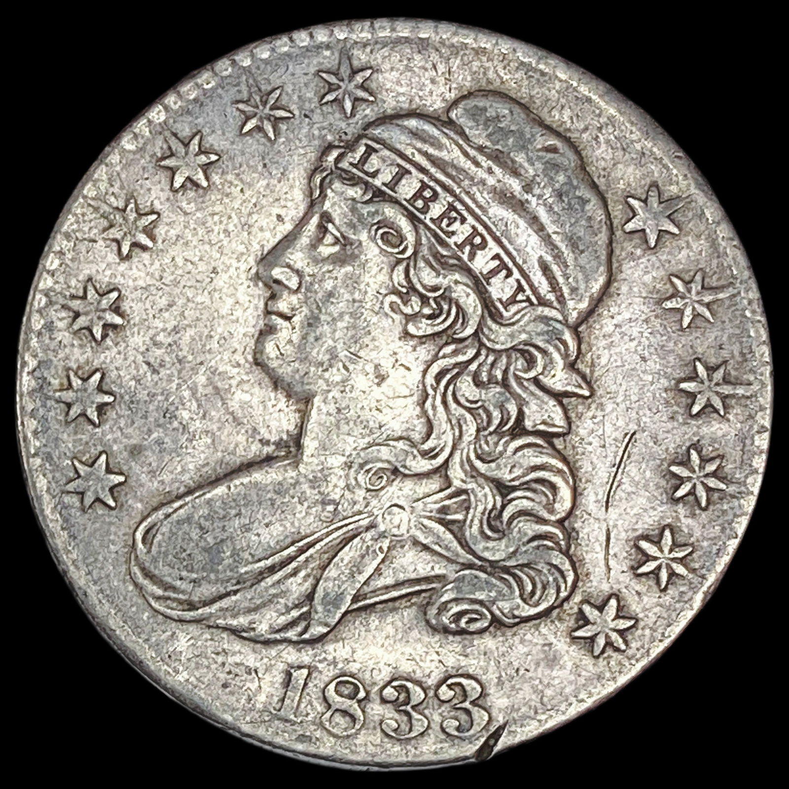 1833 Silver Capped Bust Half Dollar HIGH GRADE (1 of 2)