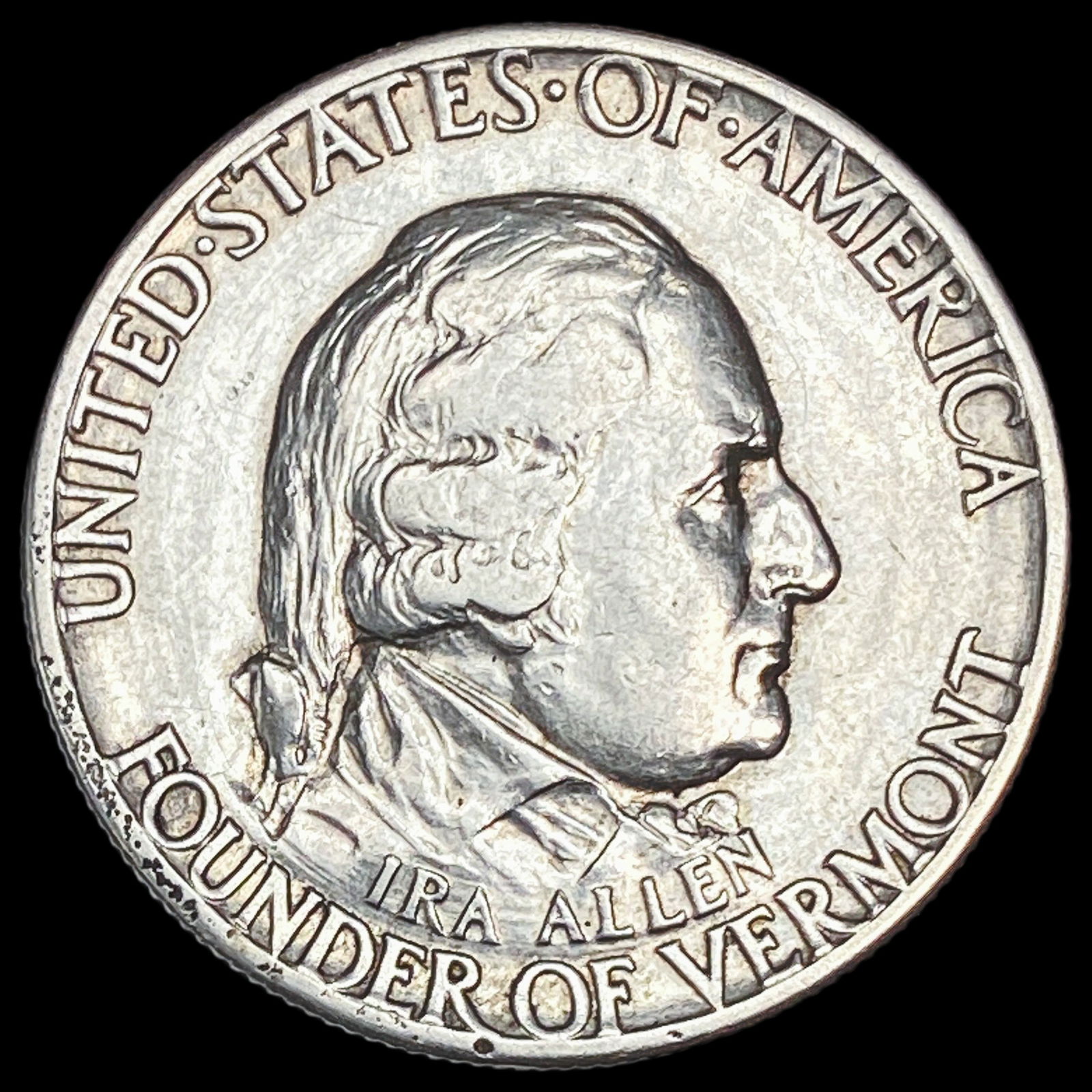 1927 Silver Battle of Bennington Half Dollar CHOICE AU (1 of 2)