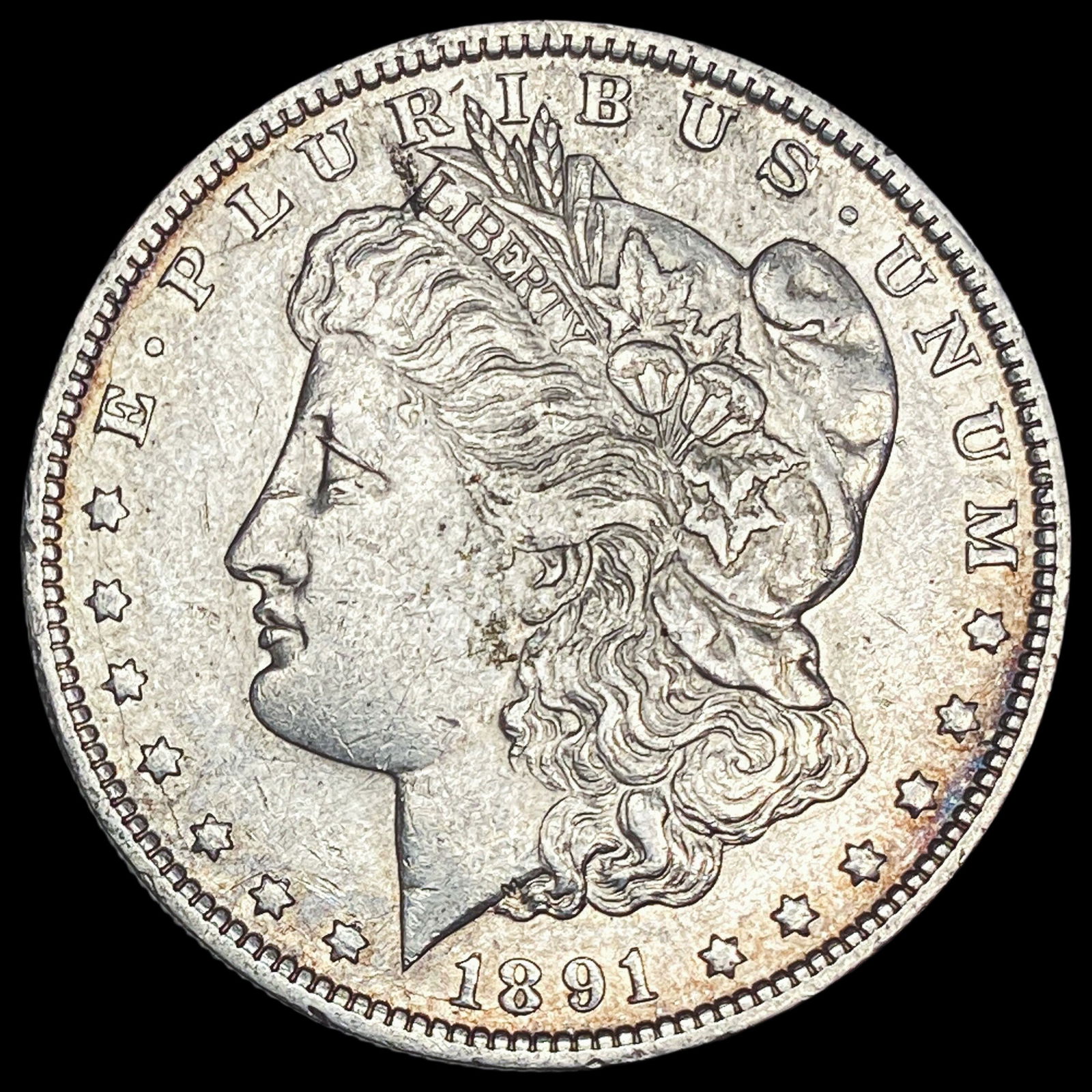 1891-S Silver Morgan Dollar CLOSELY UNCIRCULATED (1 of 2)