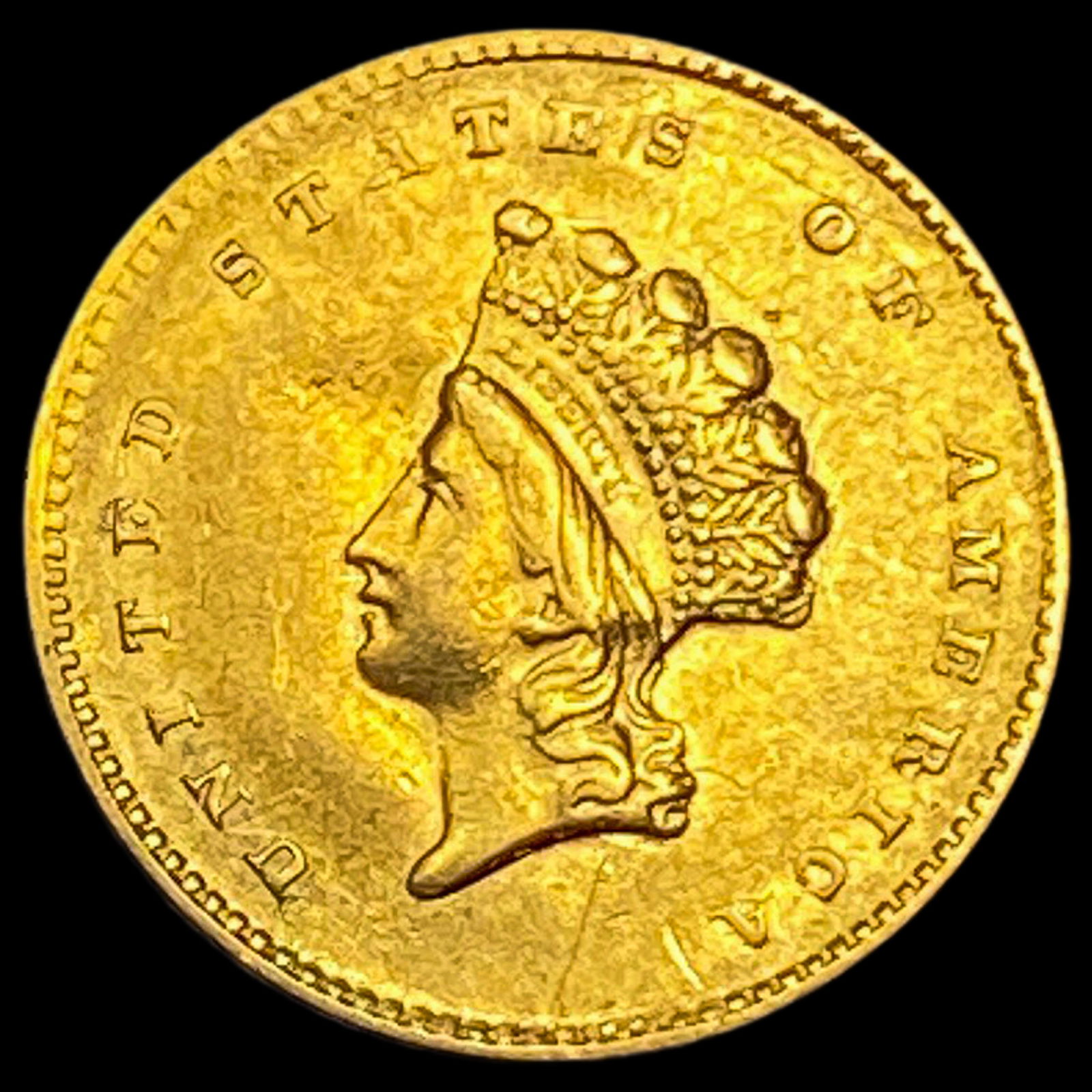 1855 Gold $1 Indian Princess Head Type 2 HIGH GRADE (1 of 2)