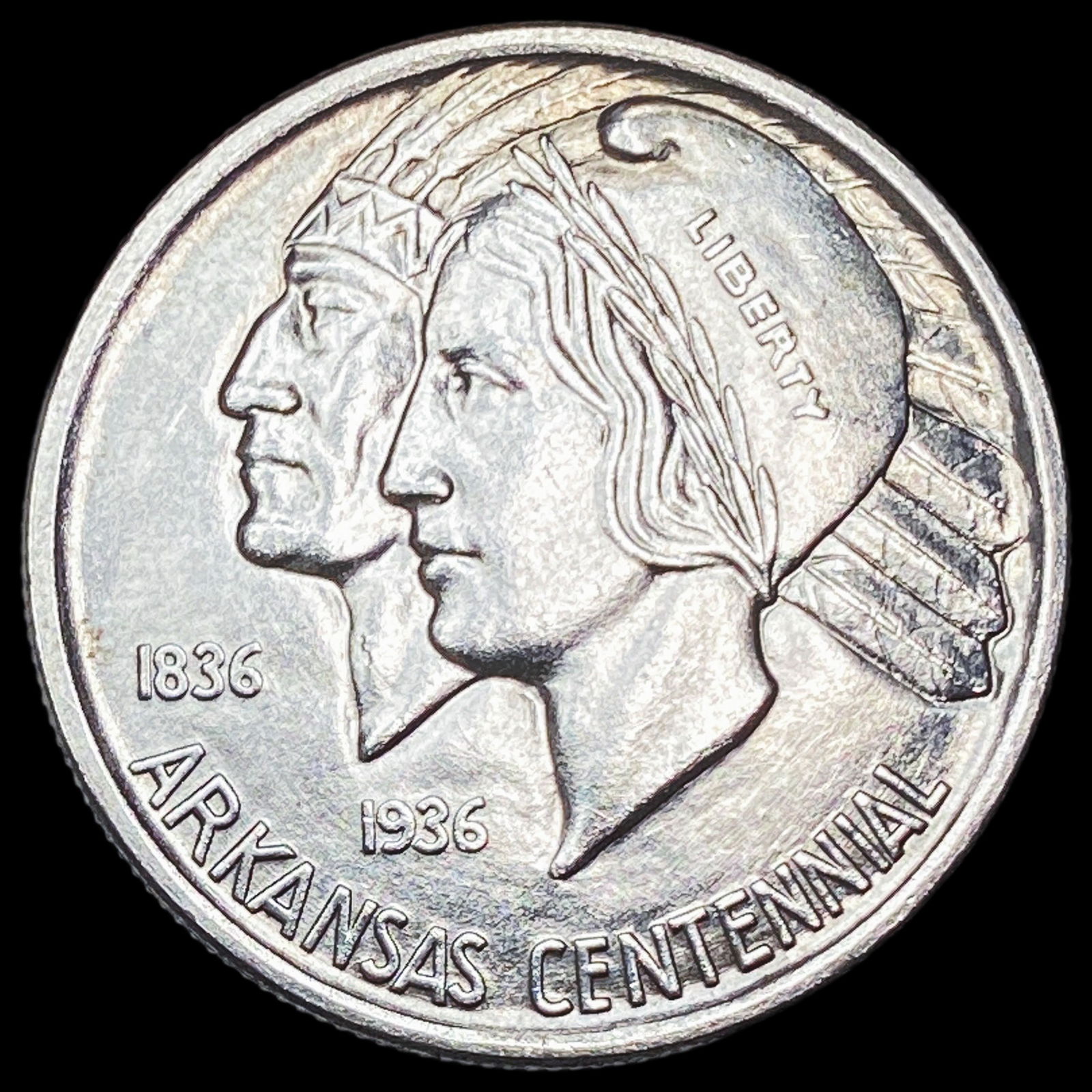 1937-D Arkansas Centennial Silver Half Dollar UNCIRCULATED (1 of 2)