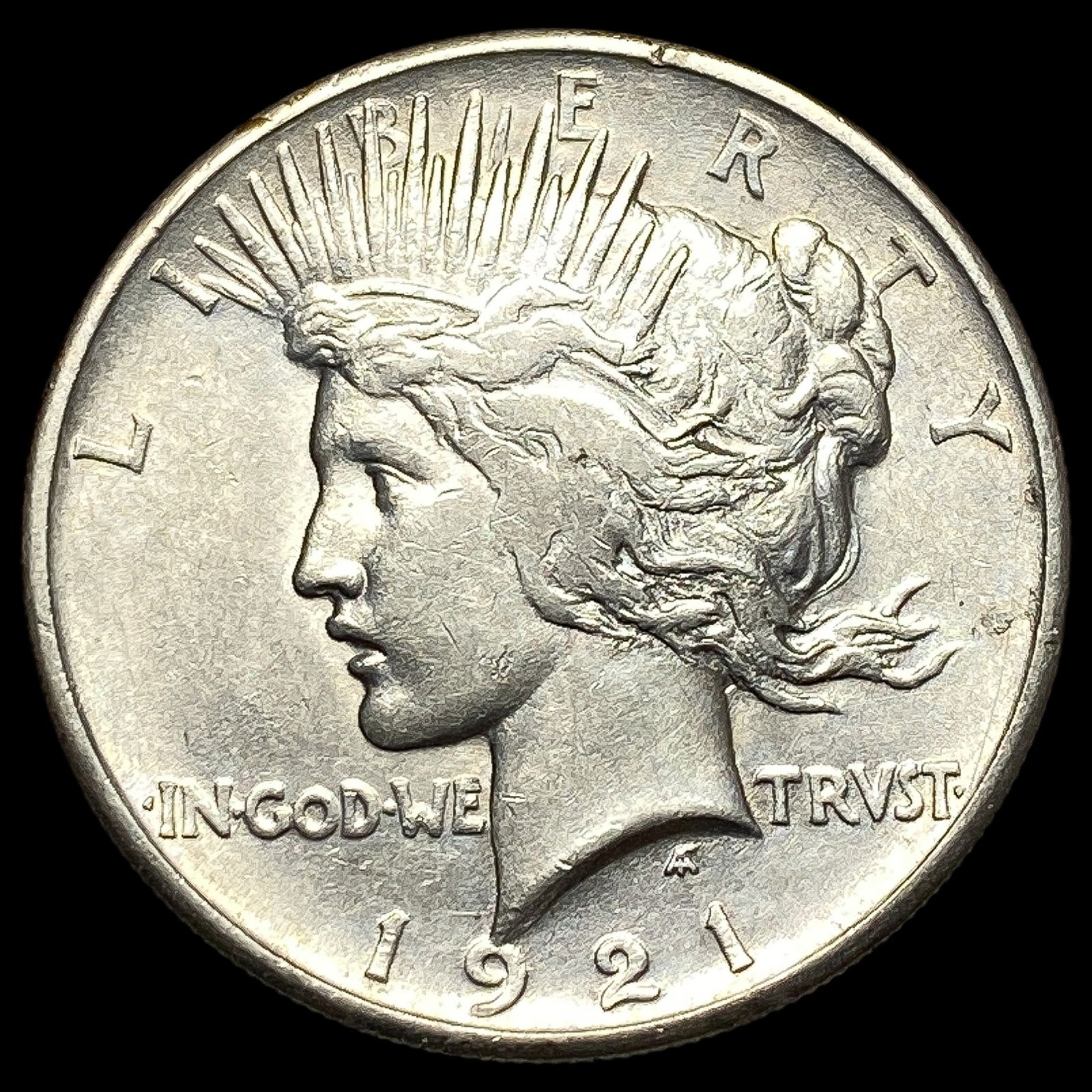 1921 Silver Peace Dollar CHOICE AU (1 of 2)