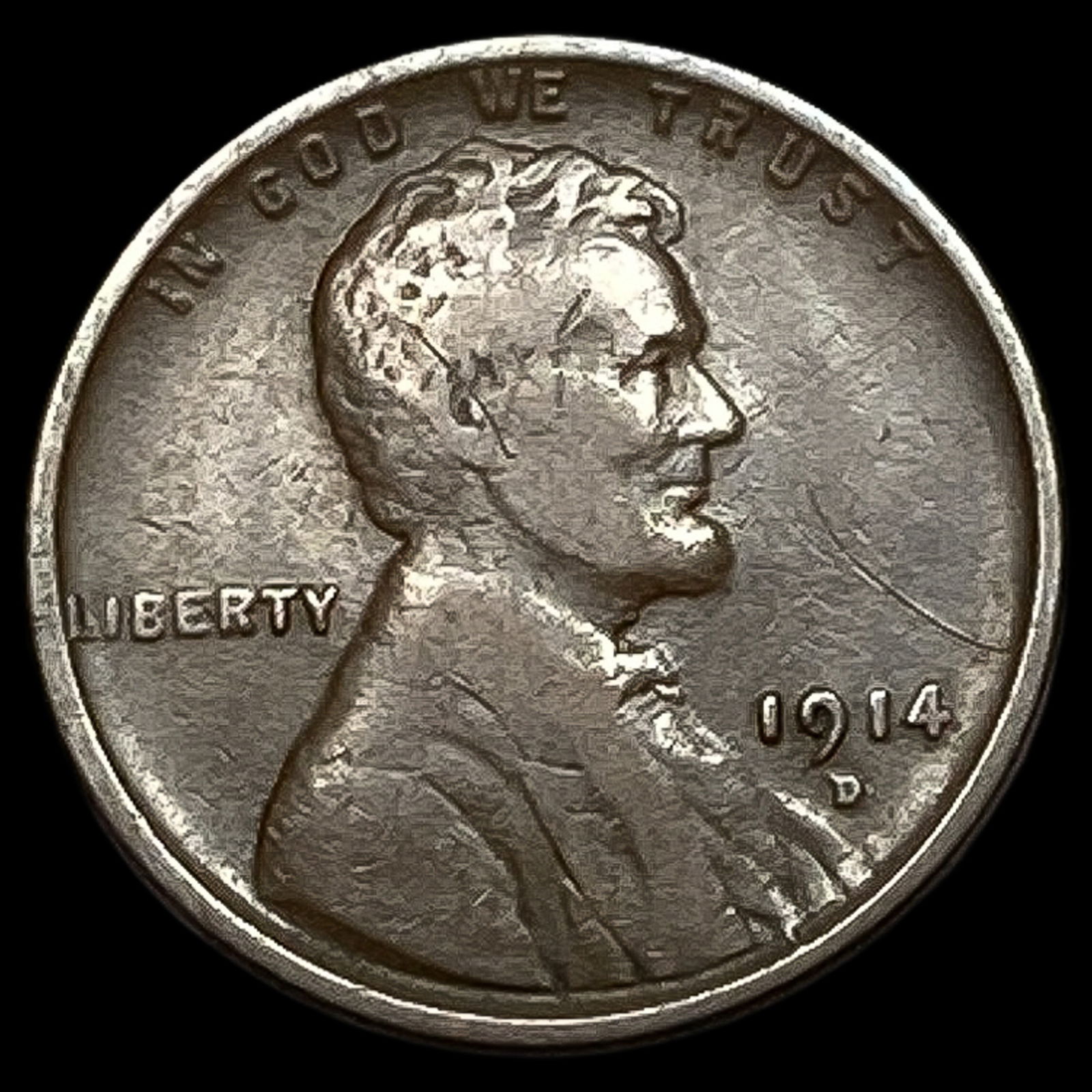 1914-D Lincoln Wheat Cent LIGHTLY CIRCULATED (1 of 2)