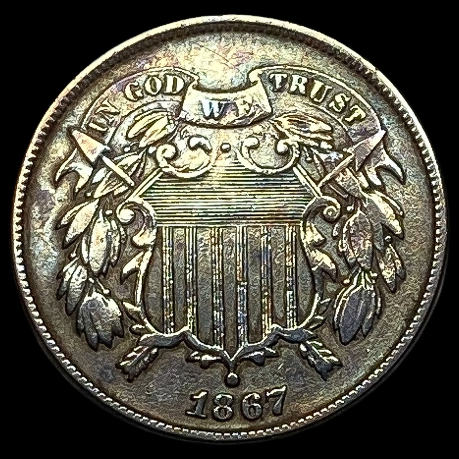 1867 Two-Cent Piece CLOSELY UNCIRCULATED (1 of 2)