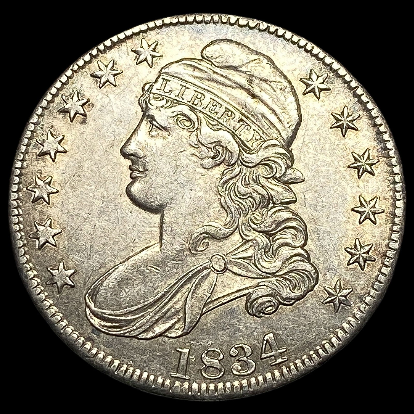 1834 Capped Bust Half Dollar CLOSELY UNCIRCULATED (1 of 2)
