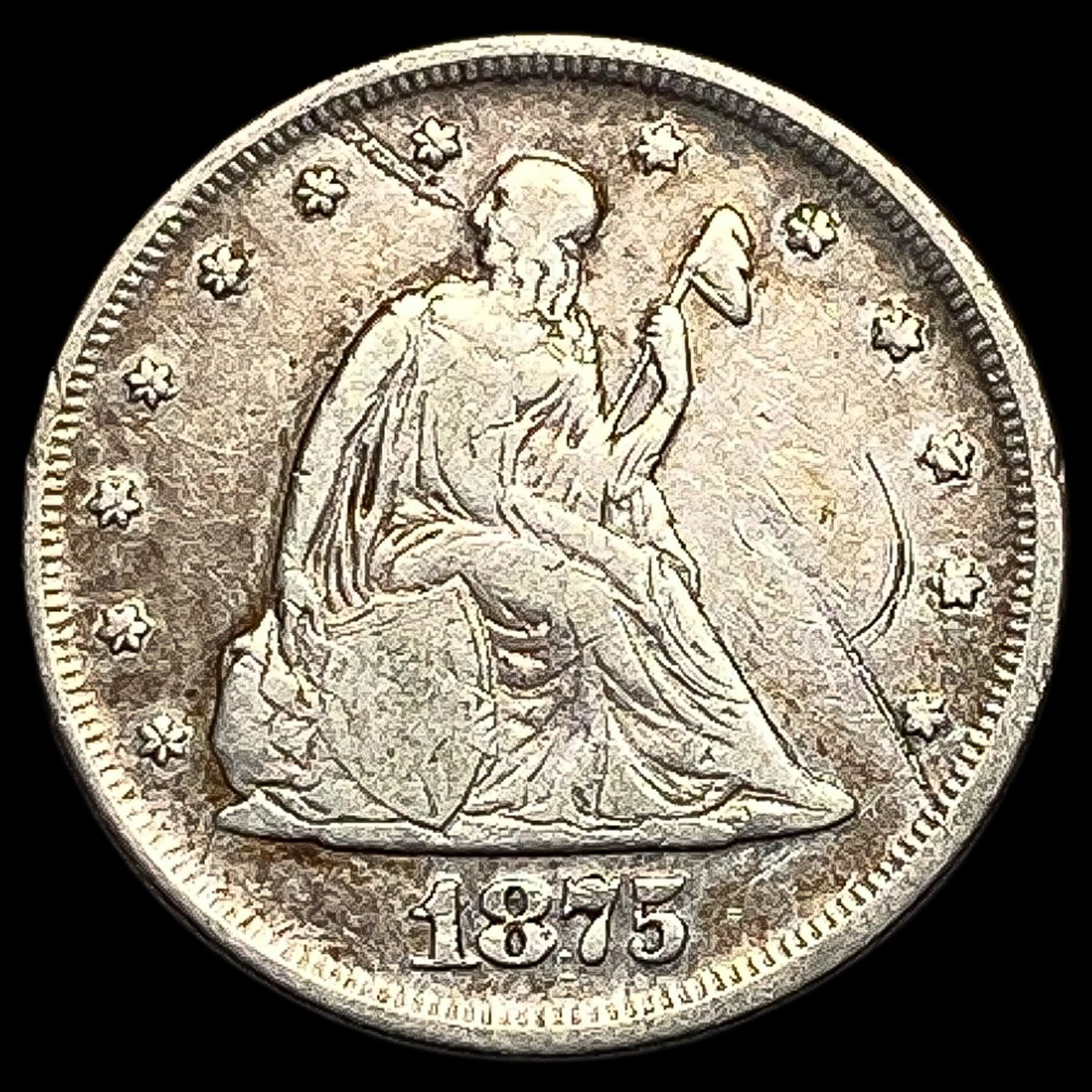 1875-S Silver Twenty Cents LIGHTLY CIRCULATED (1 of 2)