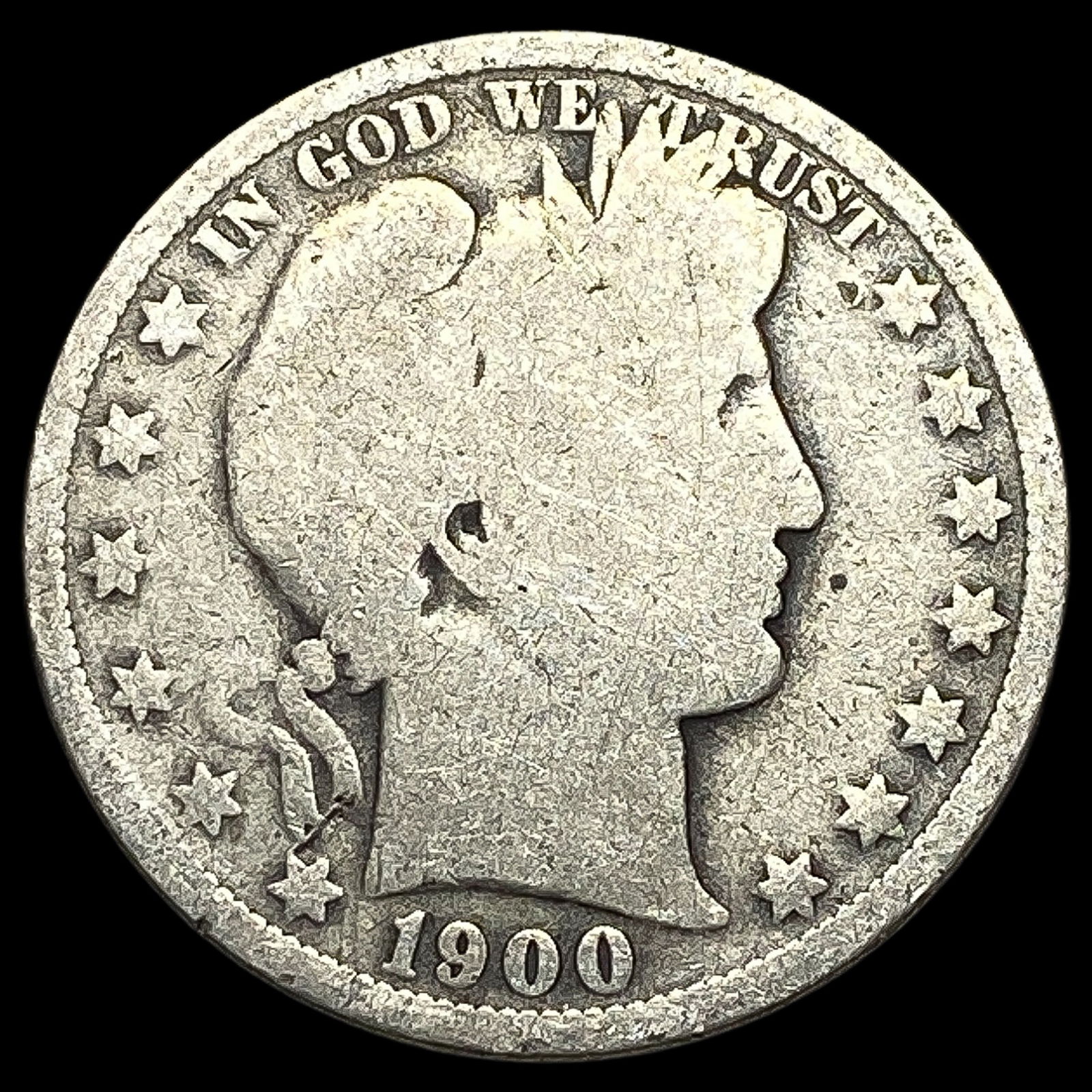 1900-O Silver Barber Half Dollar NICELY CIRCULATED (1 of 2)