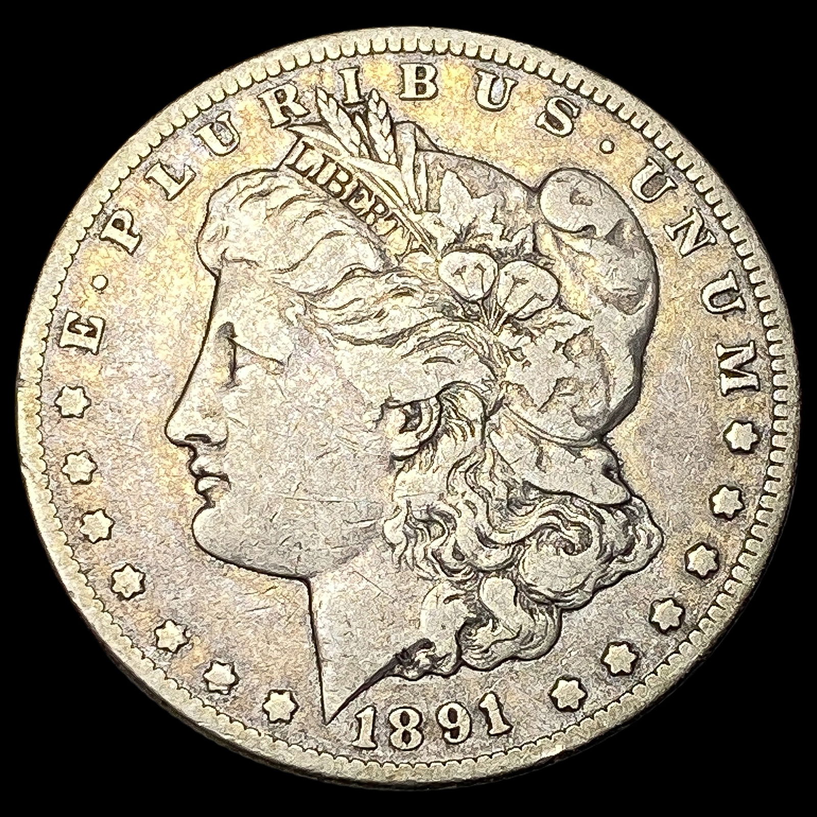 1891-CC Silver Morgan Dollar LIGHTLY CIRCULATED (1 of 2)