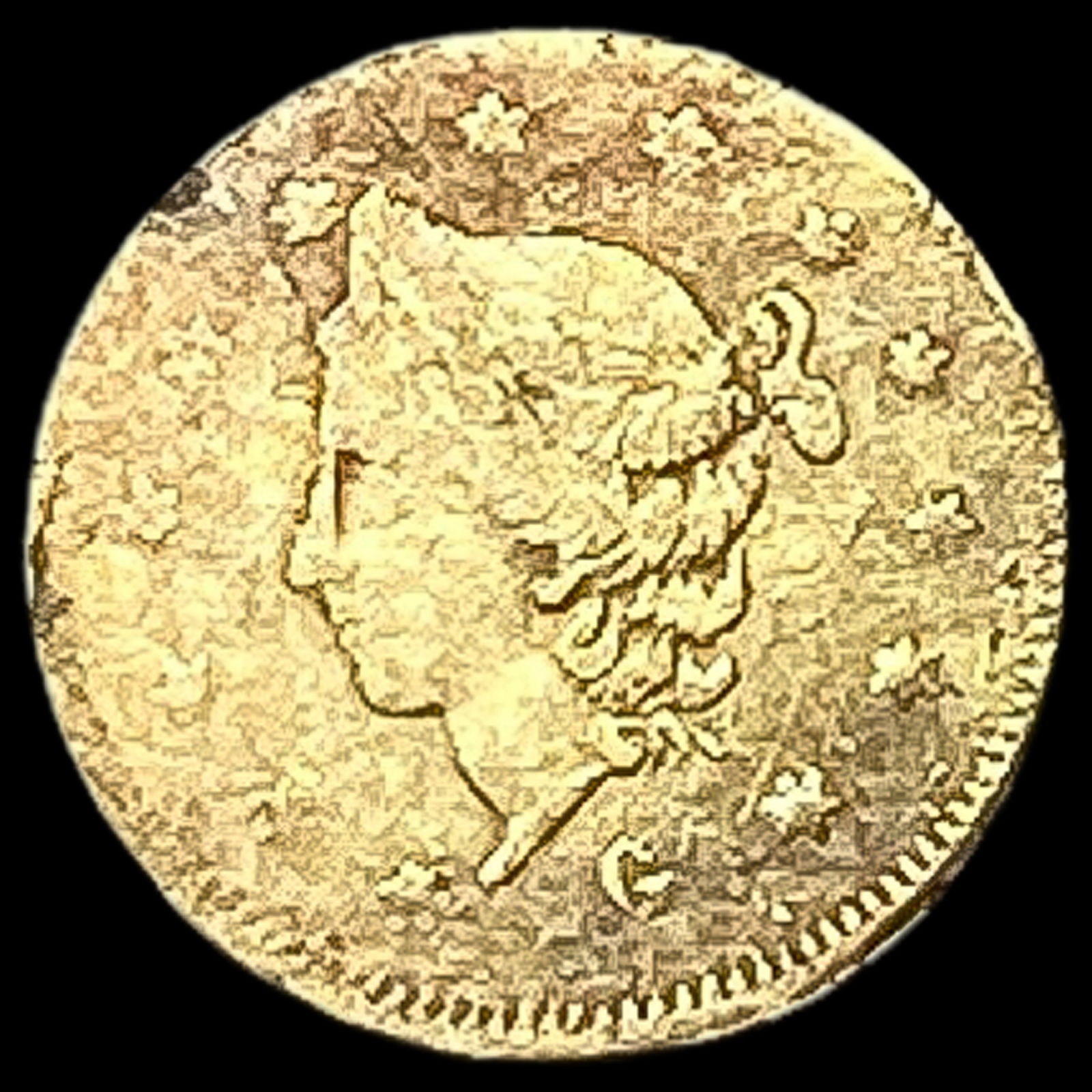 1855-C Gold Dollar Type 2 ABOUT UNCIRCULATED (1 of 3)