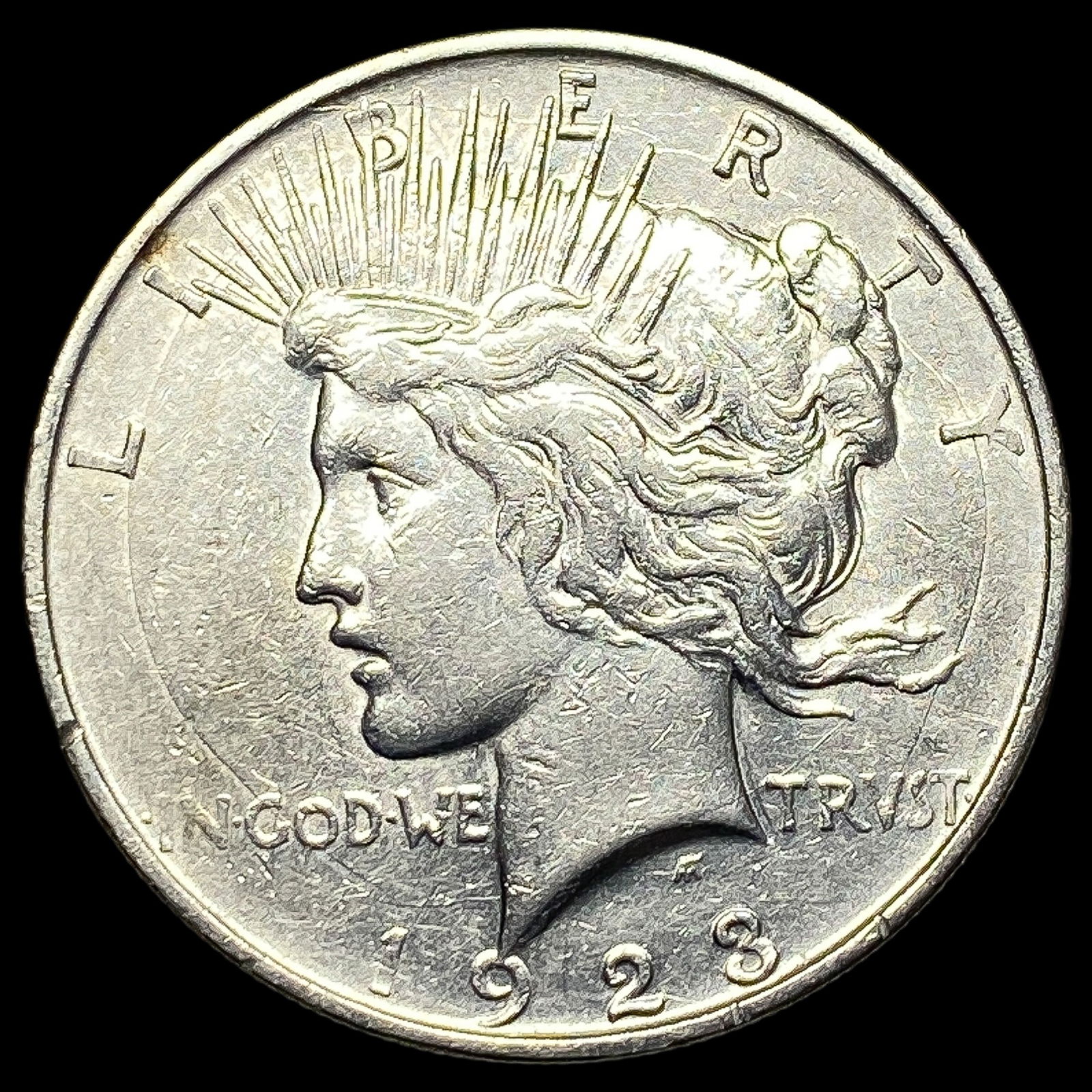 1923 Silver Peace Dollar CLOSELY UNCIRCULATED (1 of 2)
