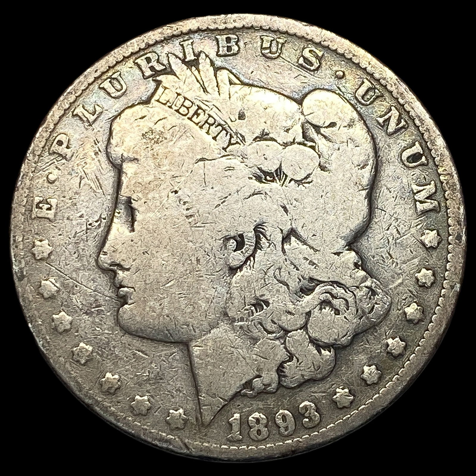 1893 Silver Morgan Dollar NICELY CIRCULATED (1 of 2)