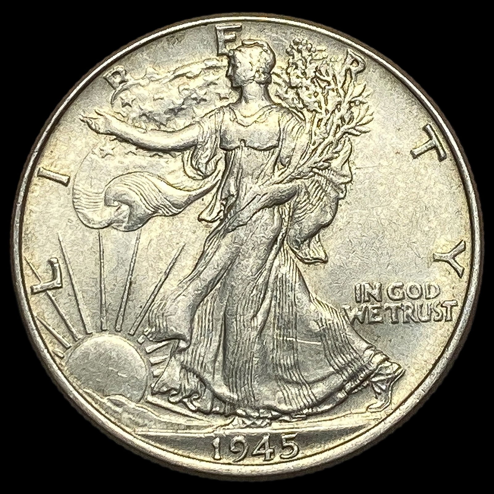 1945 Silver Half Dollar (Walking Liberty) CLOSELY UNCIRCULATED (1 of 2)