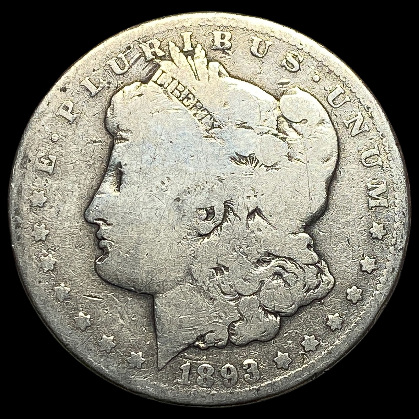 1893-CC Silver Morgan Dollar NICELY CIRCULATED (1 of 2)