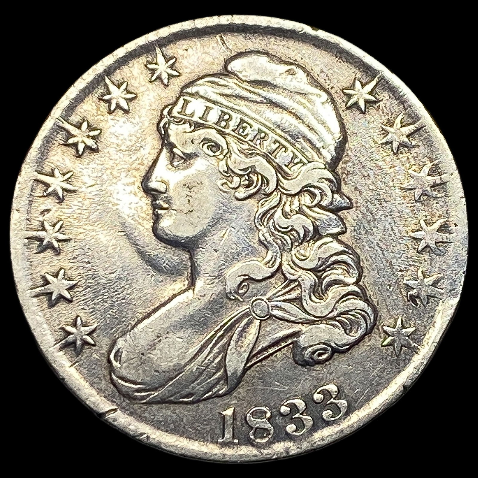 1833 Capped Bust Half Dollar NEARLY UNCIRCULATED (1 of 2)