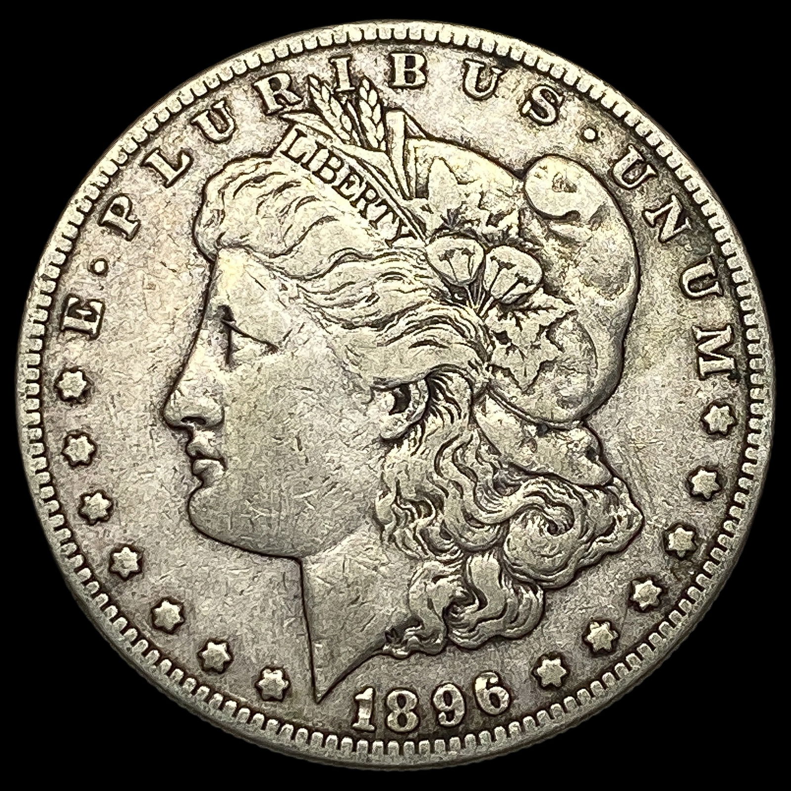 1896-S Silver Morgan Dollar ABOUT UNCIRCULATED (1 of 2)