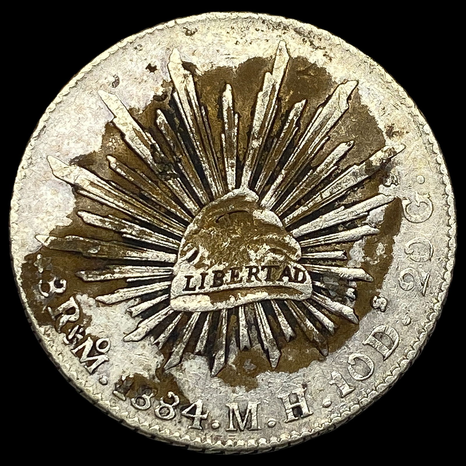 1884-Mo MEXICO Silver 8 Reales HIGH GRADE (1 of 2)