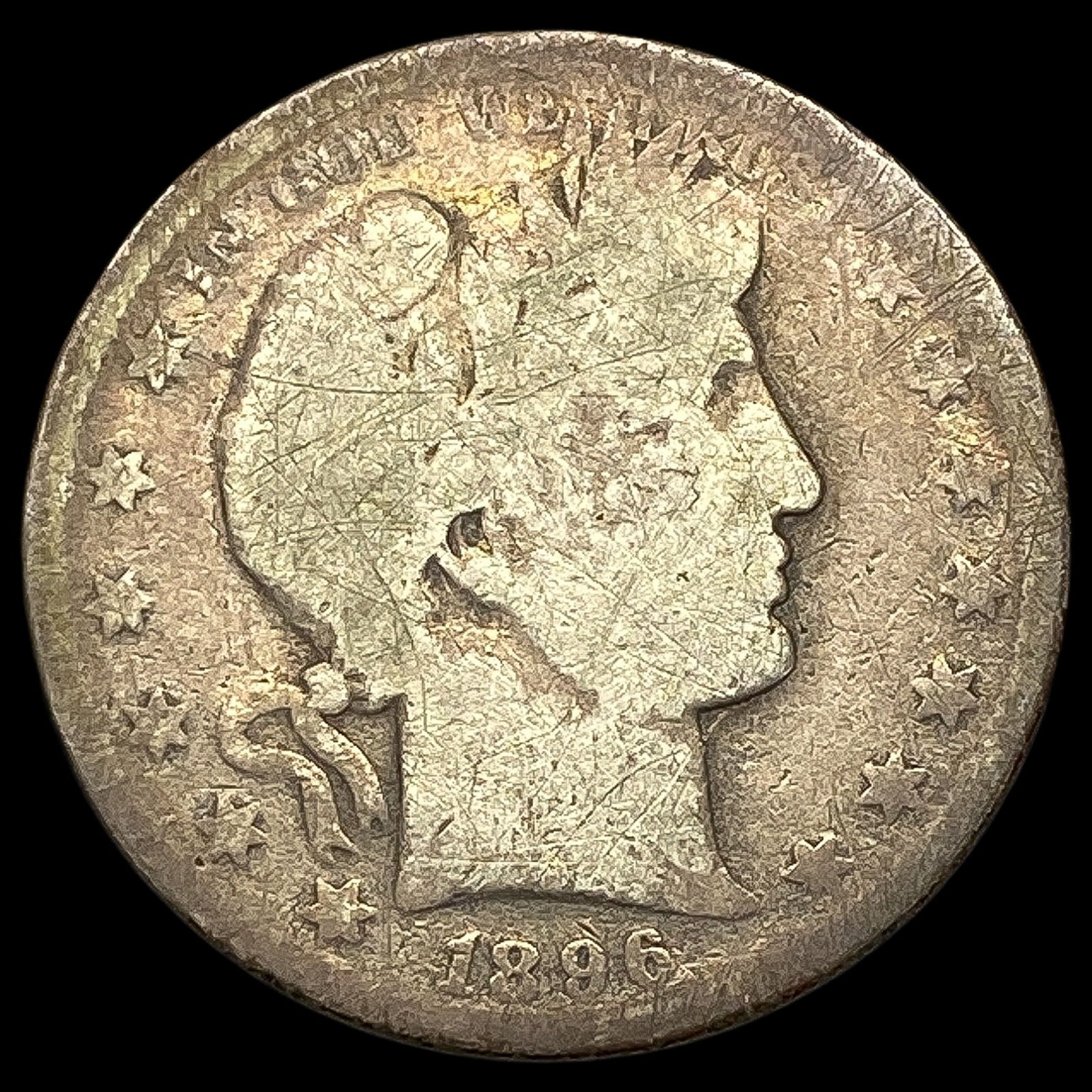 1896-O Silver Barber Half Dollar NICELY CIRCULATED (1 of 2)