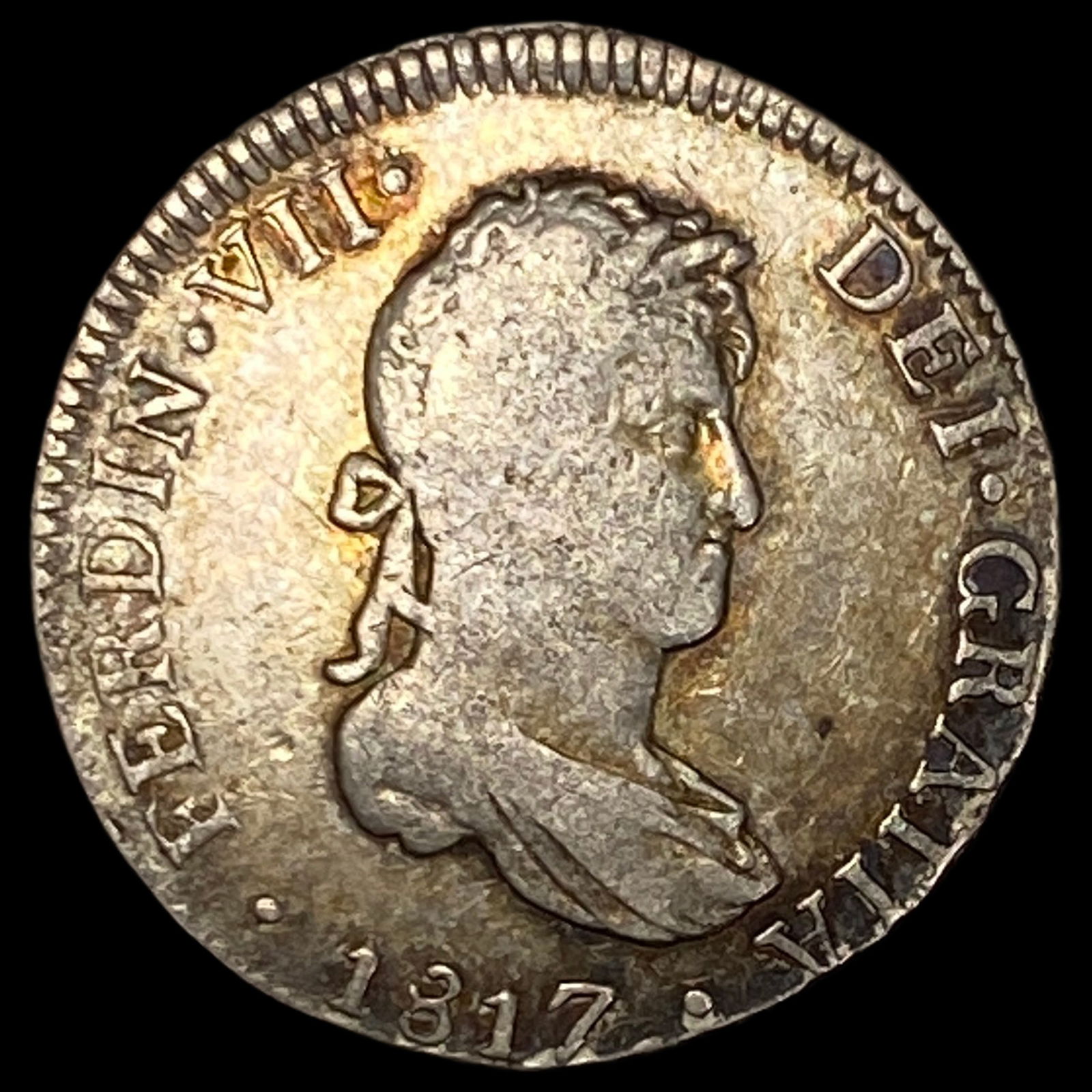 1817 Peru 2 Silver Reales NEARLY UNCIRCULATED (1 of 2)