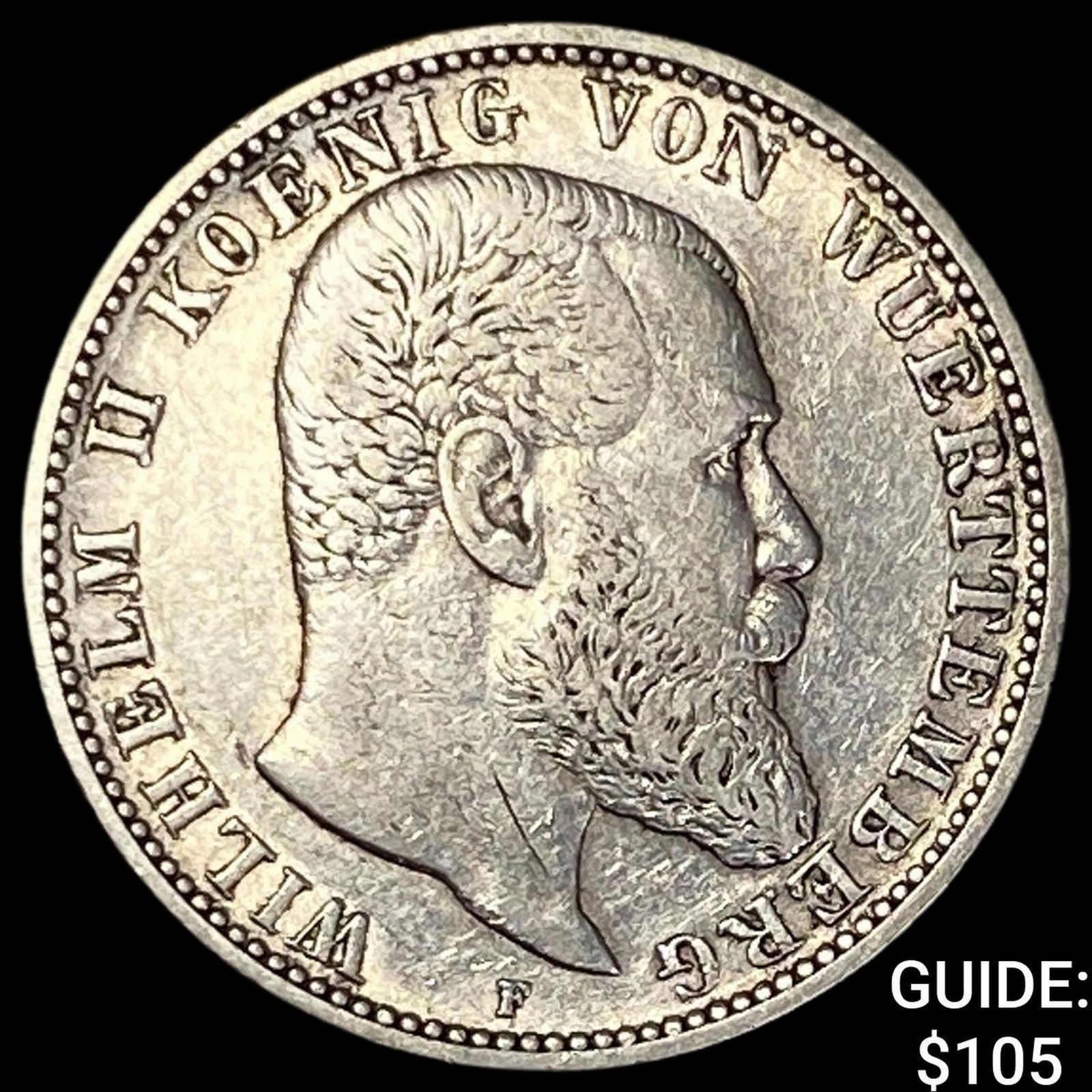 1901-F Germany 2 Silver Mark CLOSELY UNCIRCULATED (1 of 2)