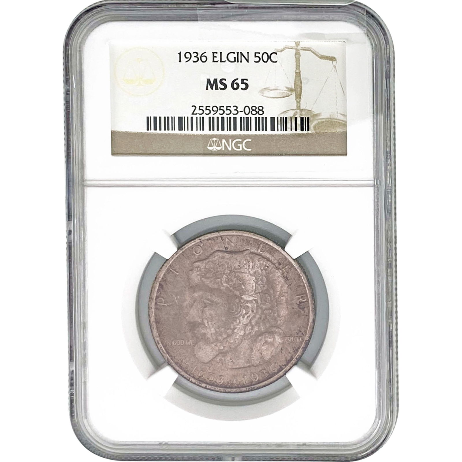 1936 Elgin Half Dollar NGC MS65 (1 of 2)