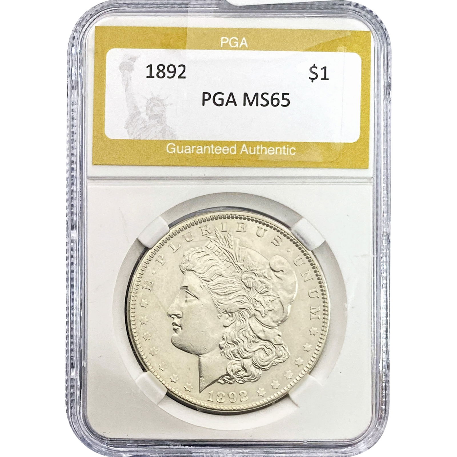 1892 Morgan Silver Dollar PGA MS65 (1 of 2)