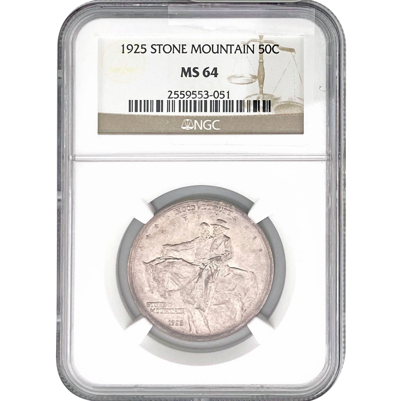 1925 Stone Mountain Half Dollar NGC MS64 (1 of 2)