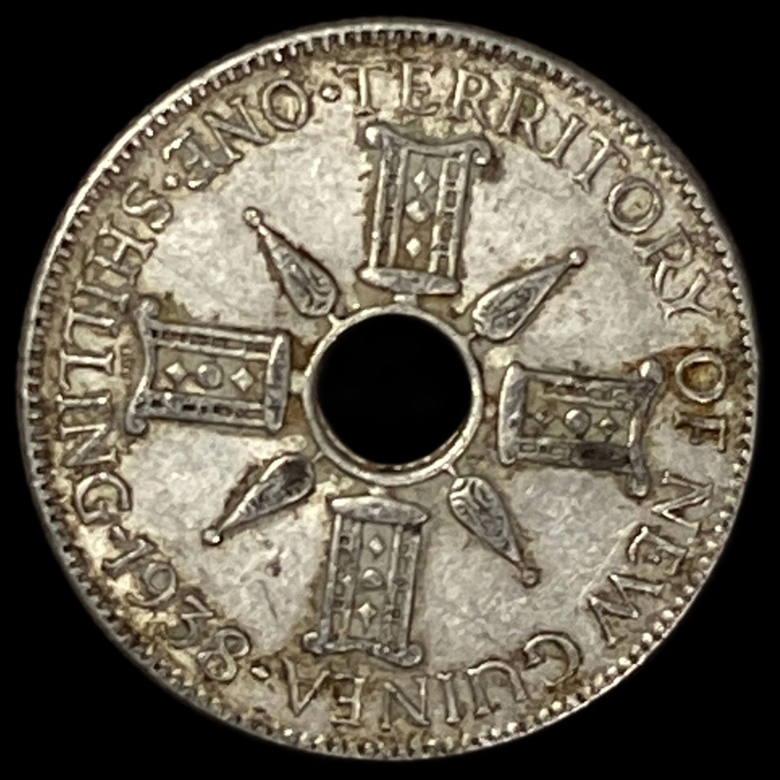 1938 New Guinea Silver 1 Shilling UNCIRCULATED (1 of 2)