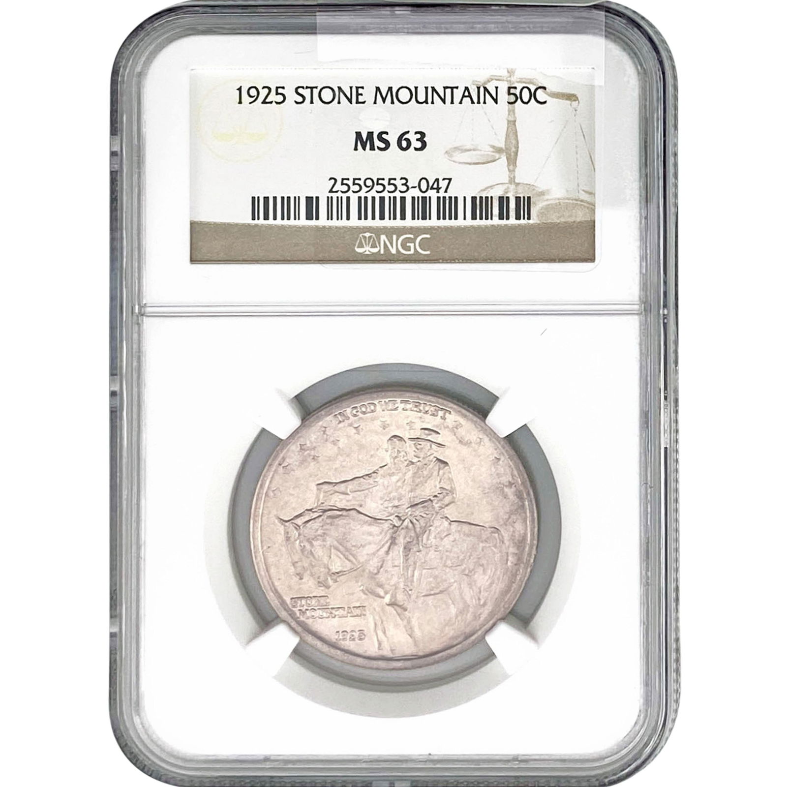 1925 Stone Mountain Half Dollar NGC MS63 (1 of 2)