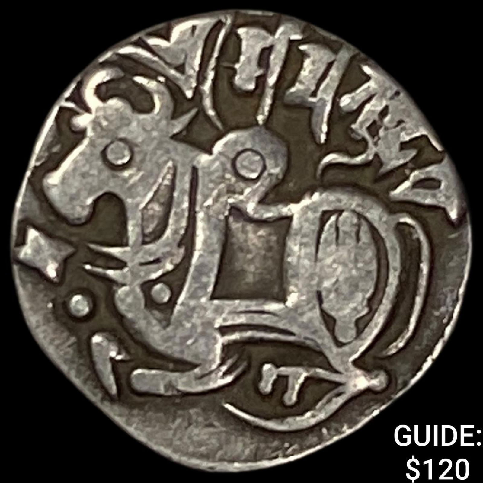 India Rajput 700-1000 Silver Jital NEARLY UNCIRCULATED: India Rajput 700-1000 Silver Jital NEARLY UNCIRCULATED