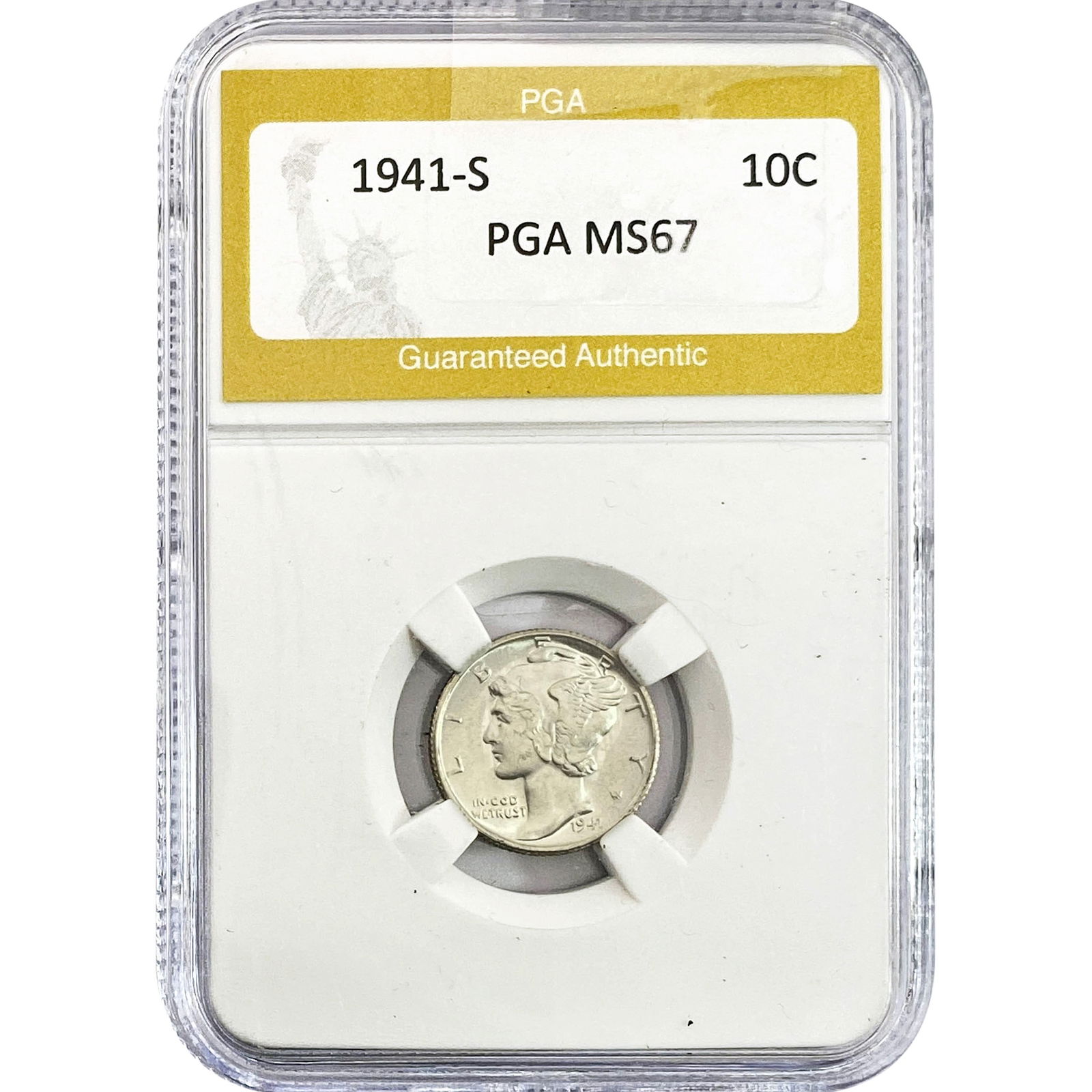 1941-S Mercury Silver Dime PGA MS67 (1 of 2)