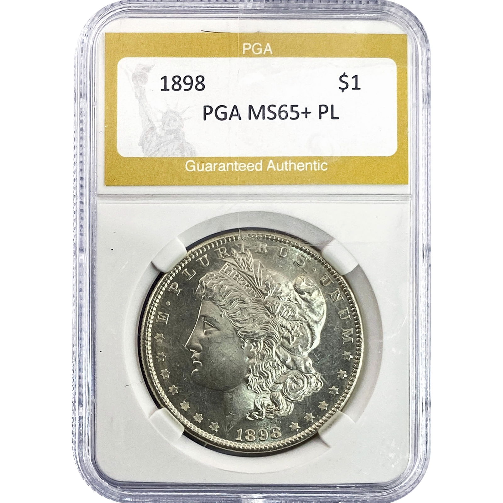 1898 Morgan Silver Dollar PGA MS65+ PL (1 of 2)