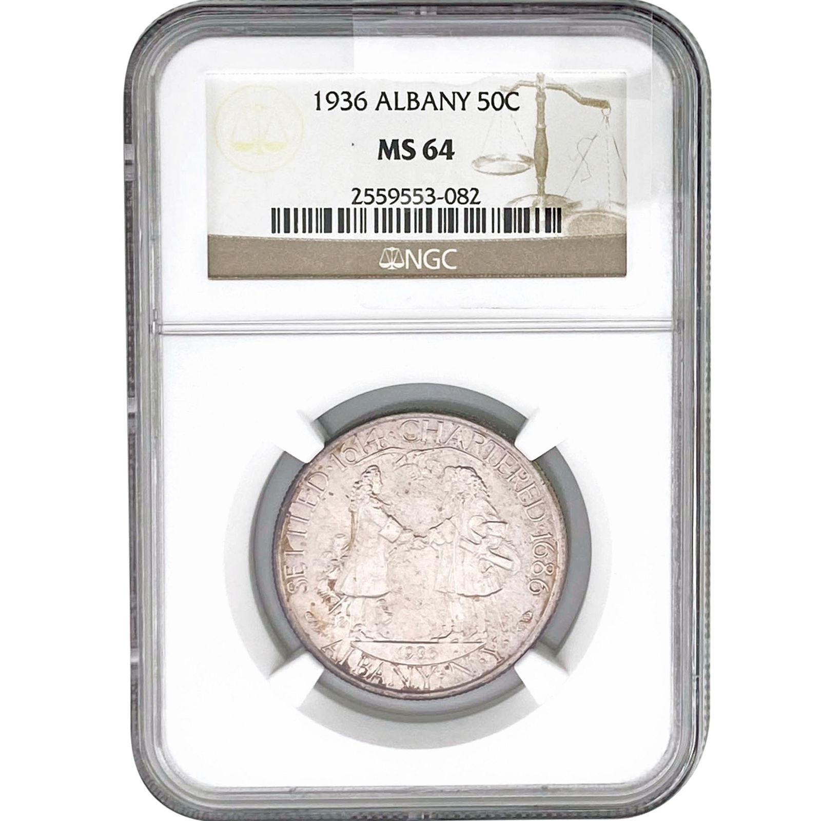 1936 Albany Half Dollar NGC MS64 (1 of 2)