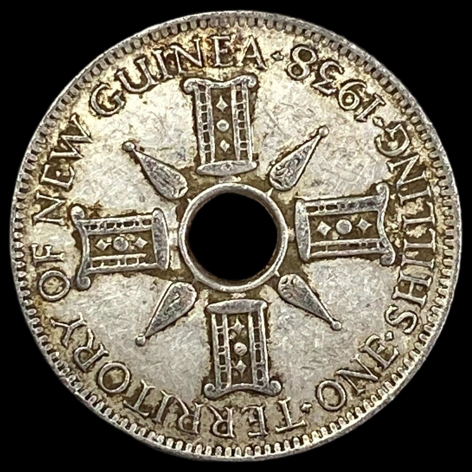 1938 New Guinea Silver 1 Shilling UNCIRCULATED (1 of 2)