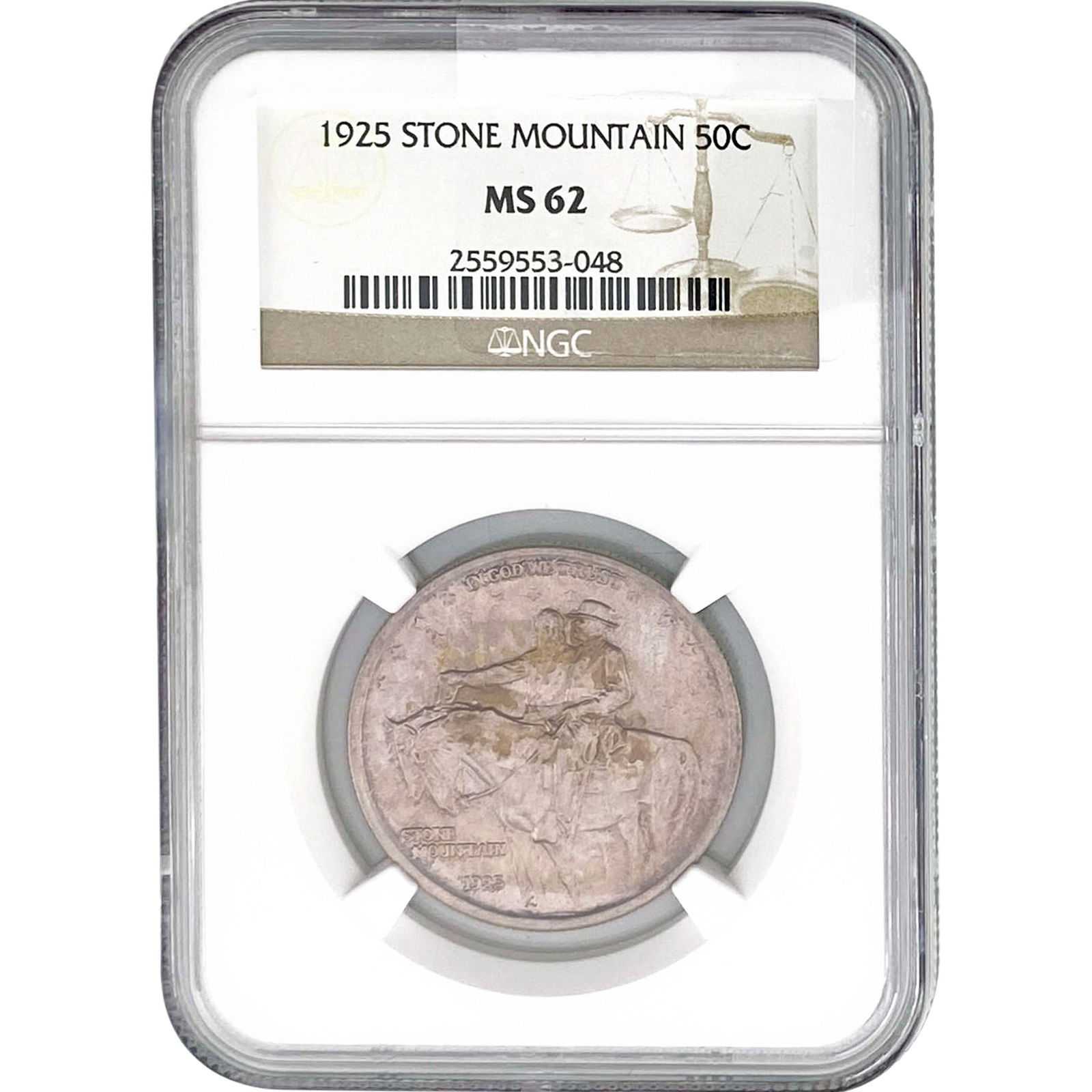 1925 Stone Mountain Half Dollar NGC MS62 (1 of 2)