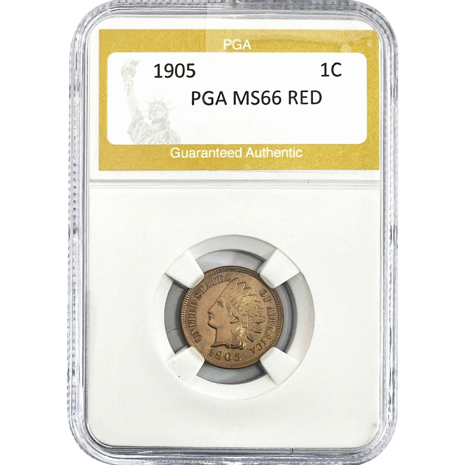 1905 Indian Head Cent PGA MS66 RED (1 of 2)